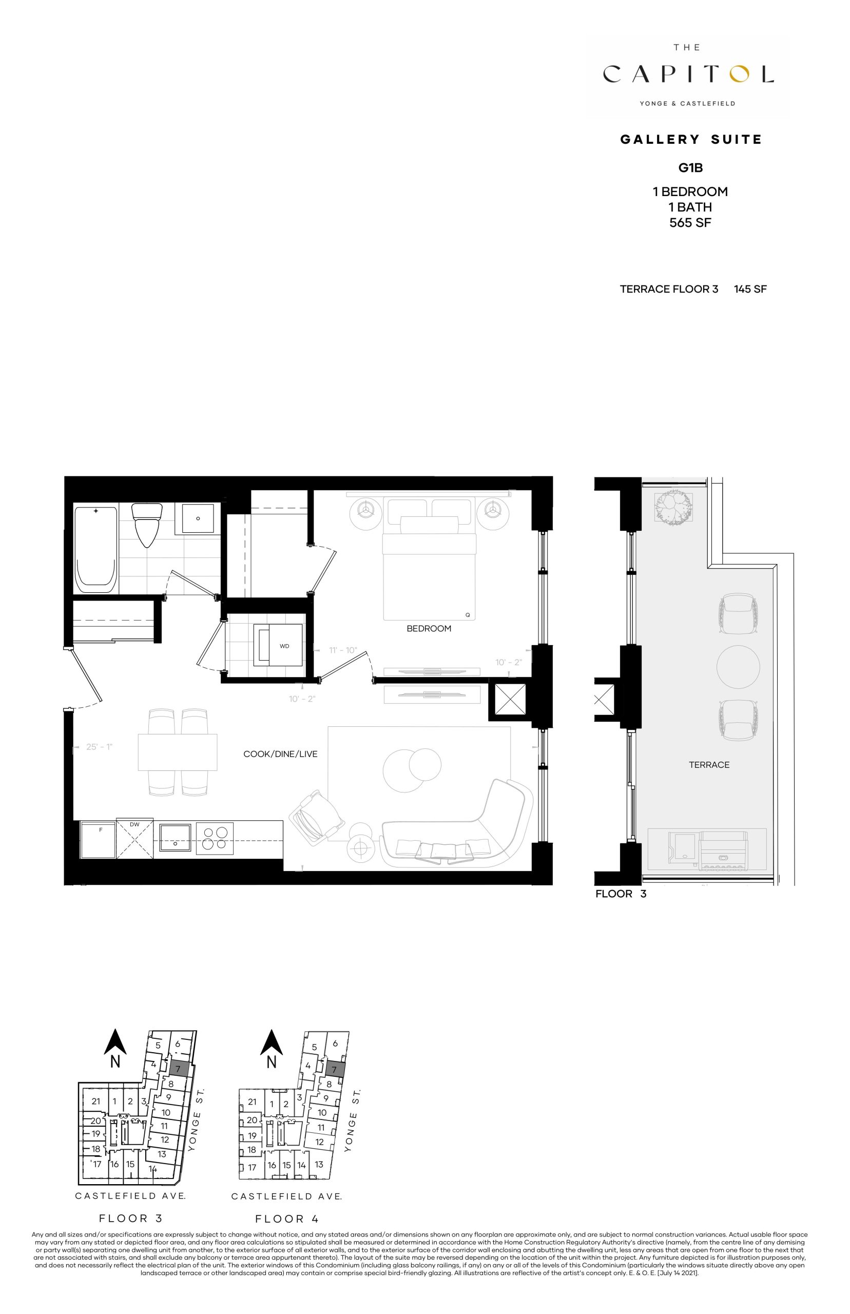 G1B - Gallery Suite floor plan