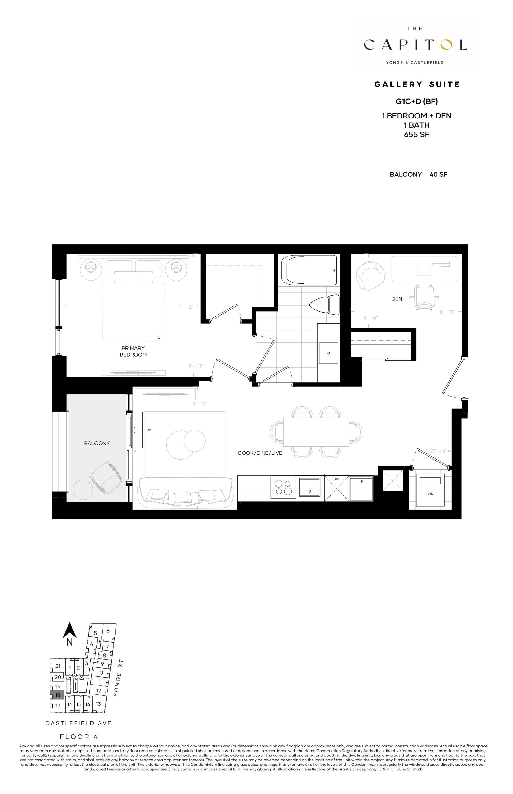 G1C+D (BF) - Gallery Suite floor plan