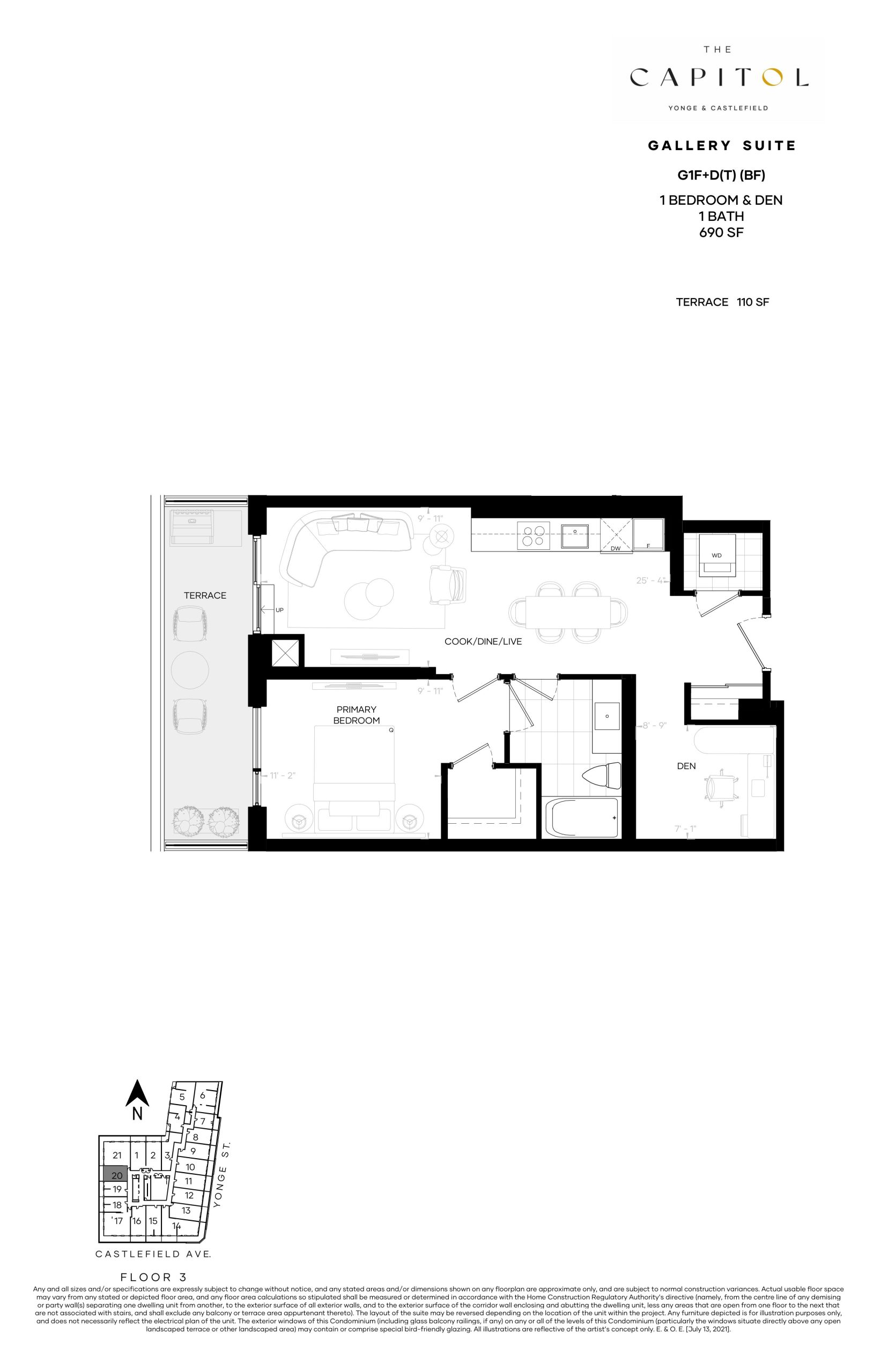 G1F+D(T) (BF) - Gallery Suite floor plan