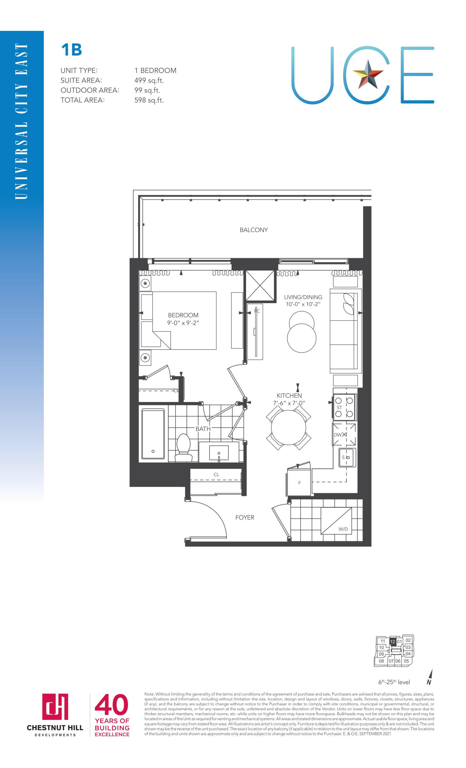 1B floor plan