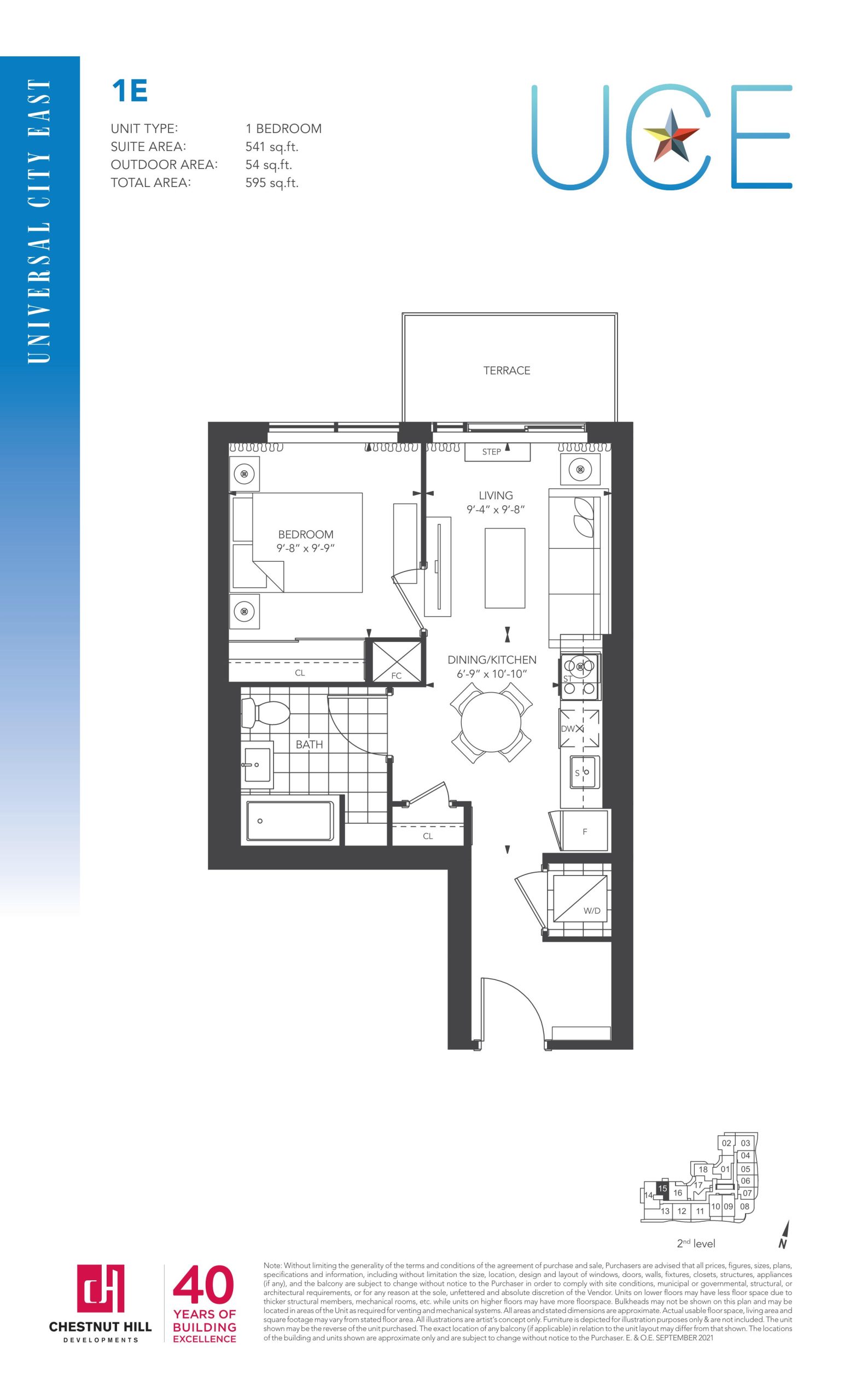 1E floor plan