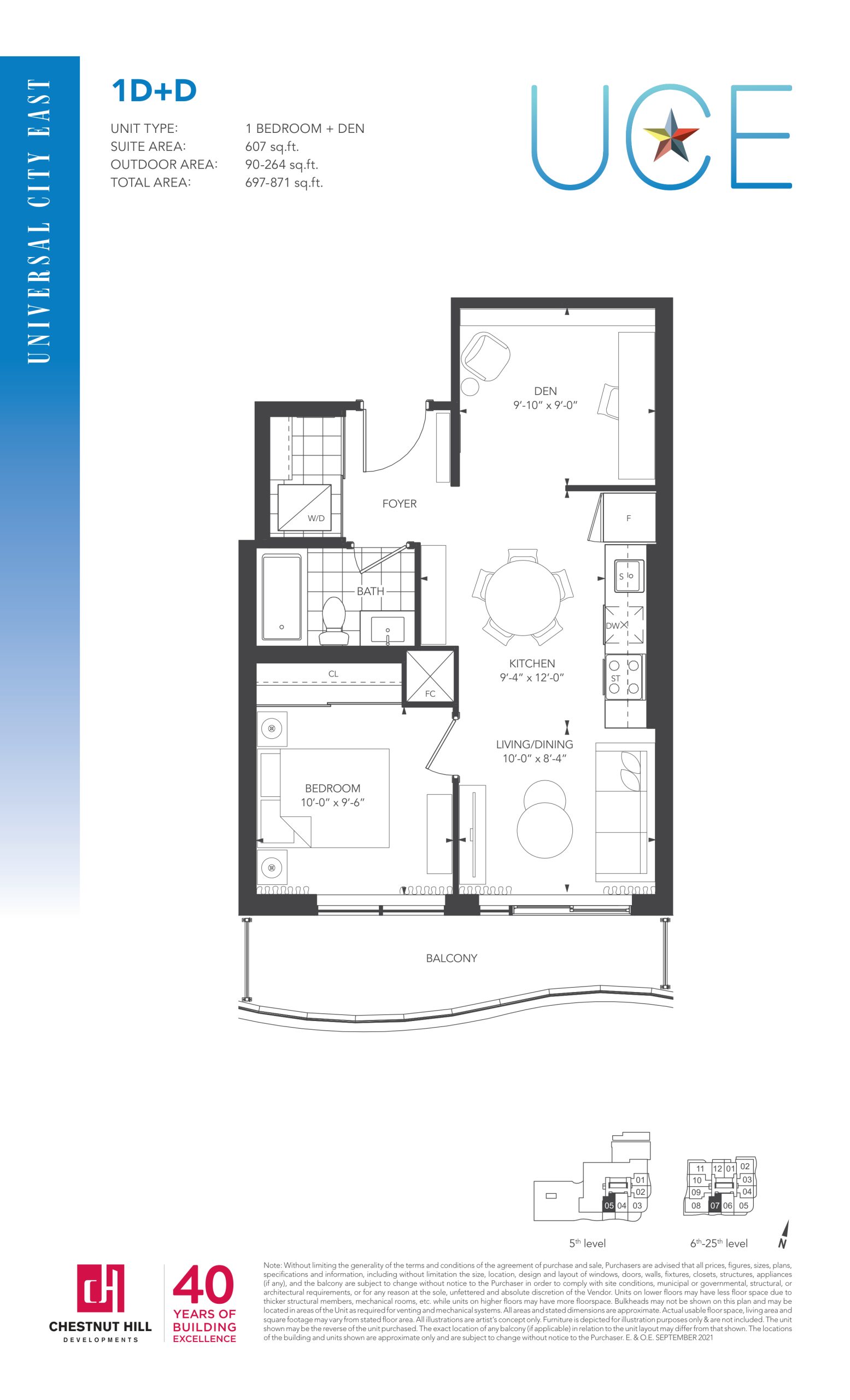 1D+D floor plan
