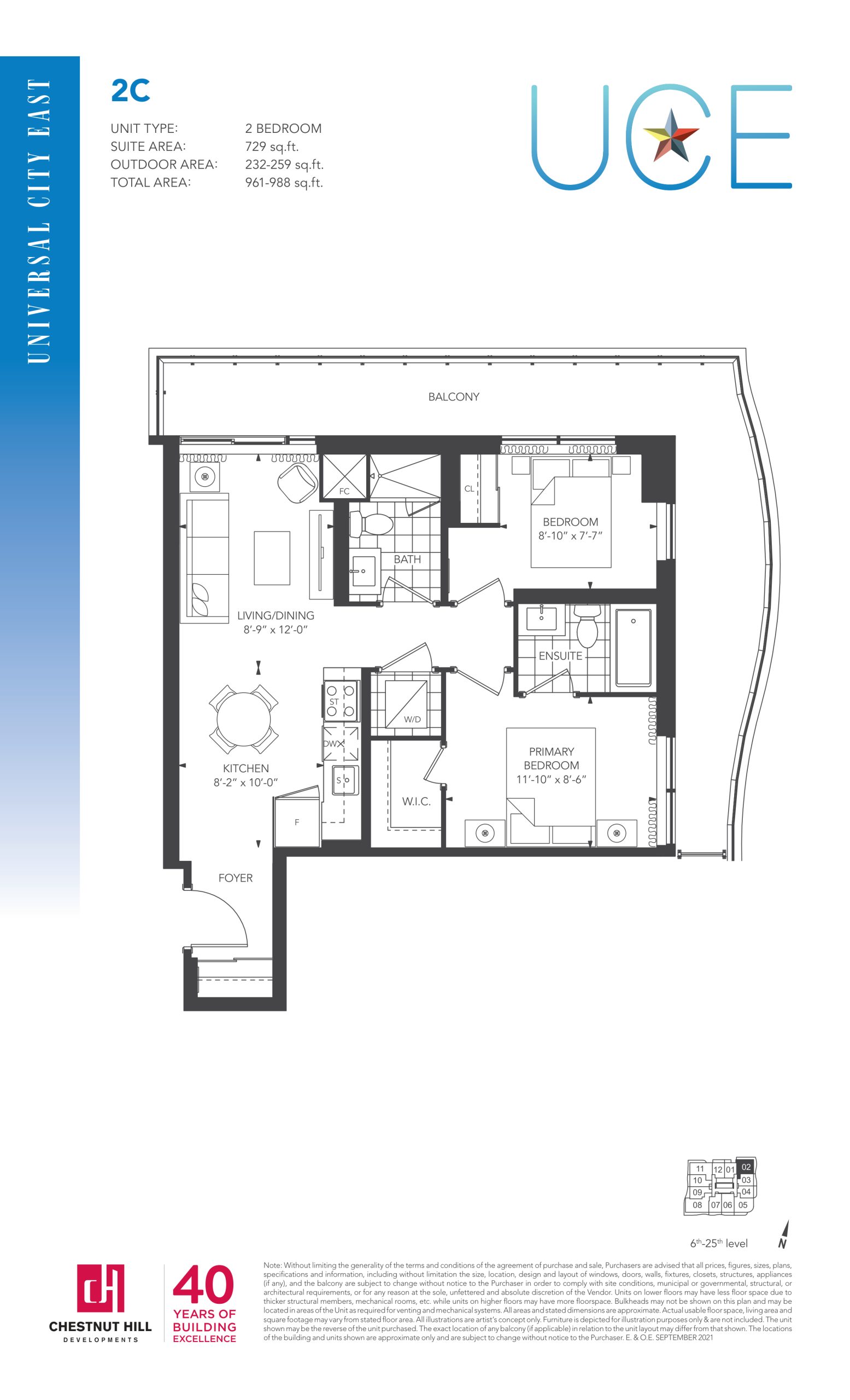 2C floor plan