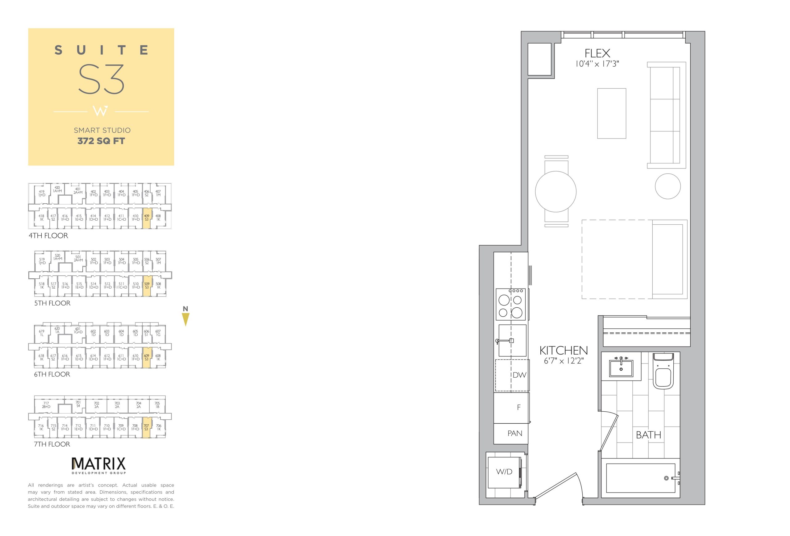 Suite S3 floor plan