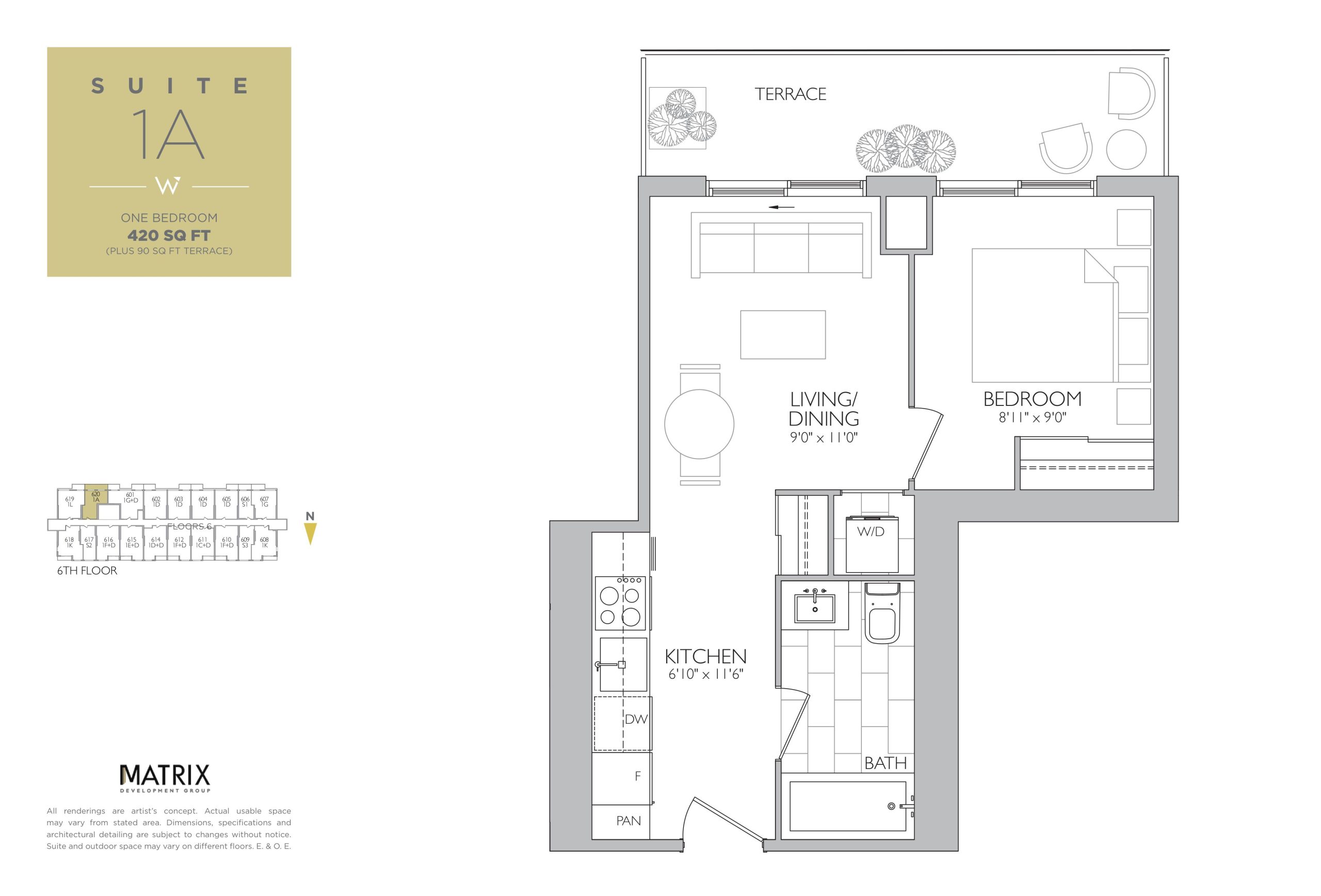 Suite 1A floor plan