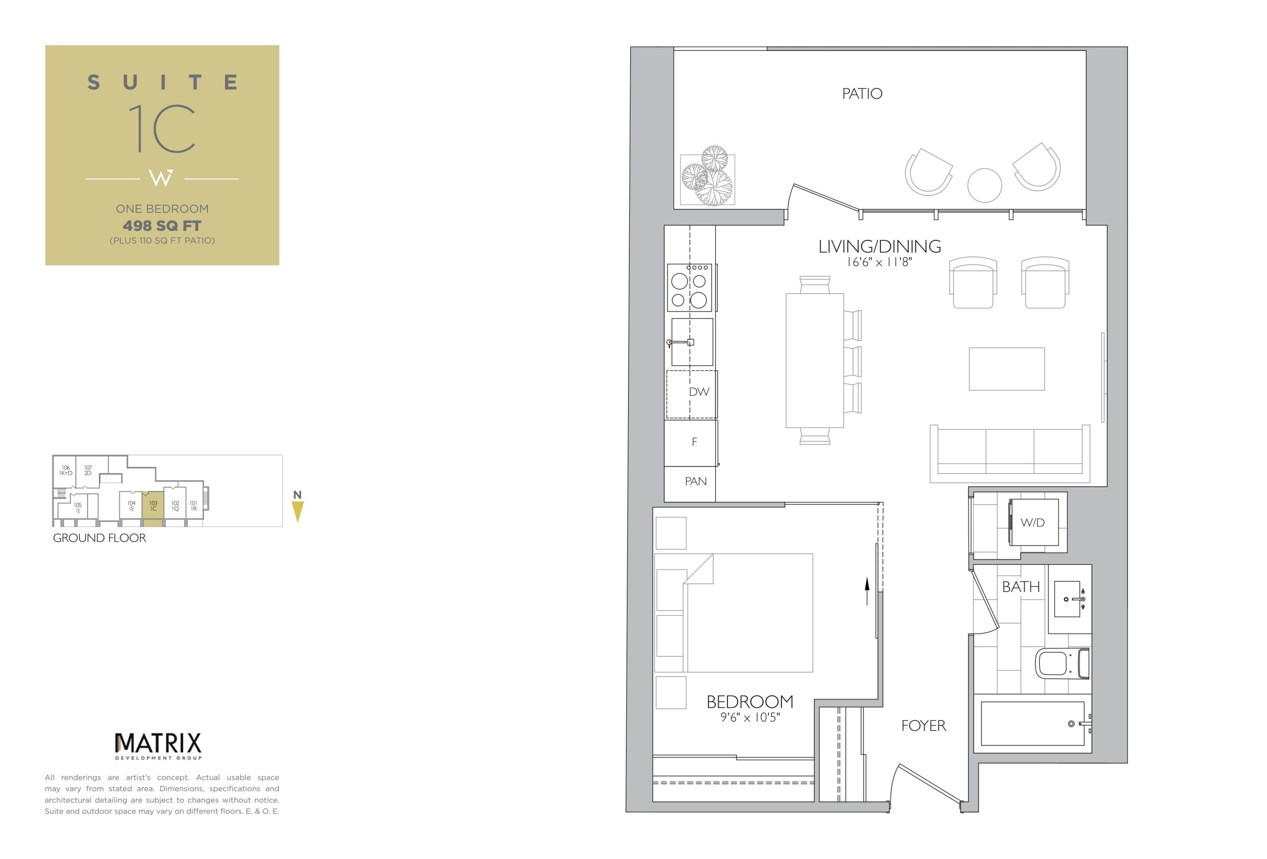 Suite 1C floor plan