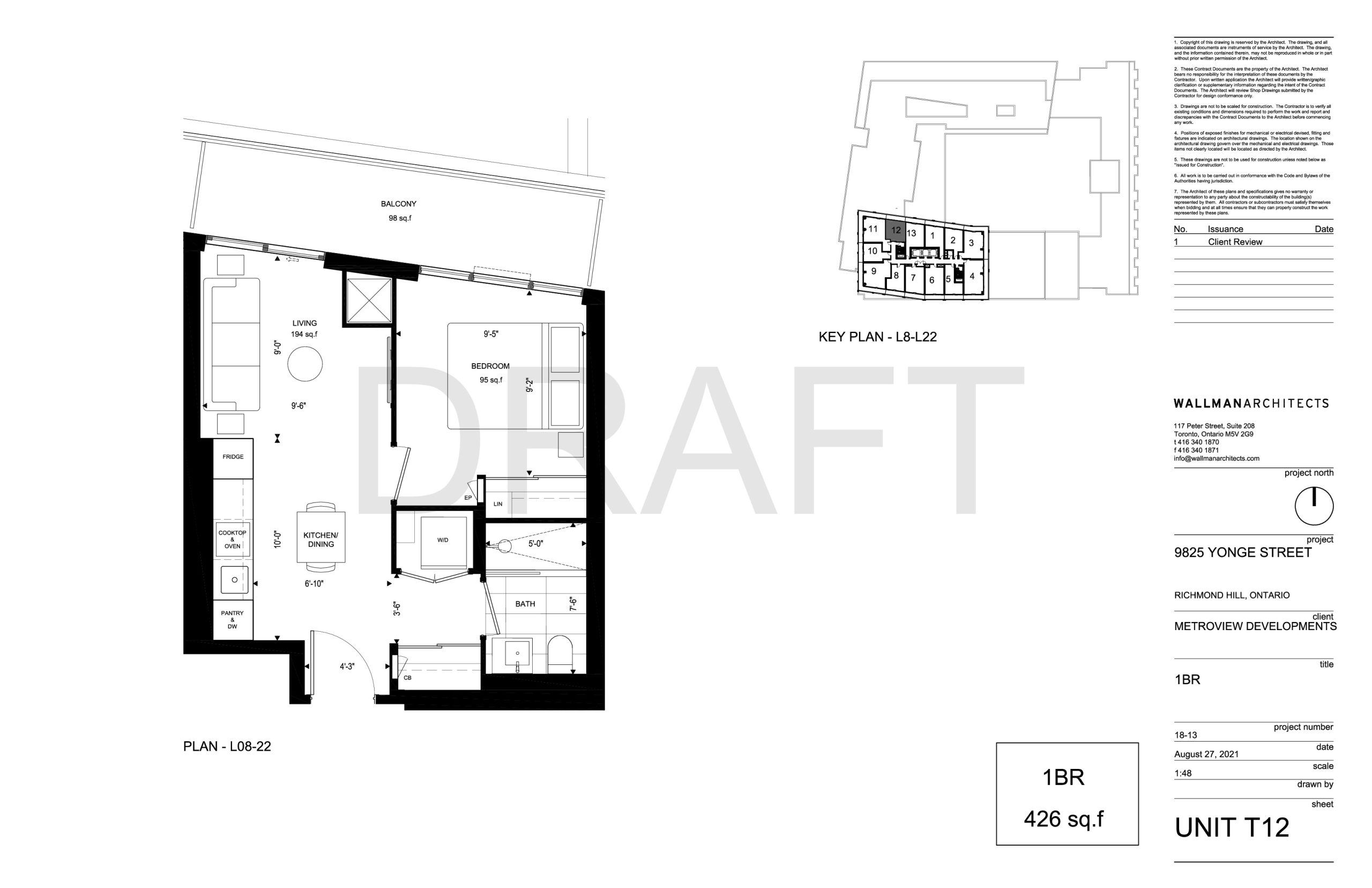 Unit T12 - Tower floor plan