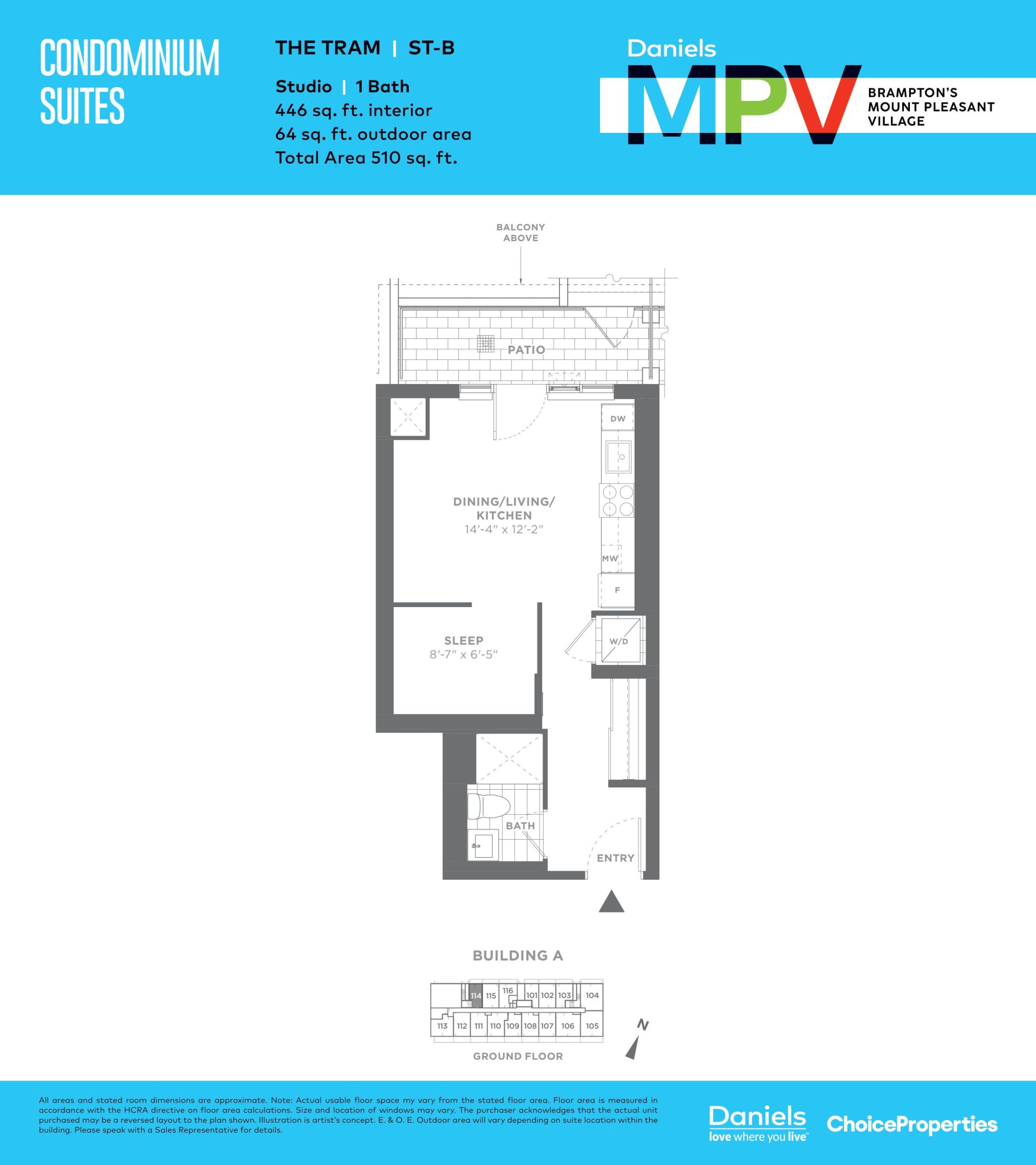 The Tram floor plan