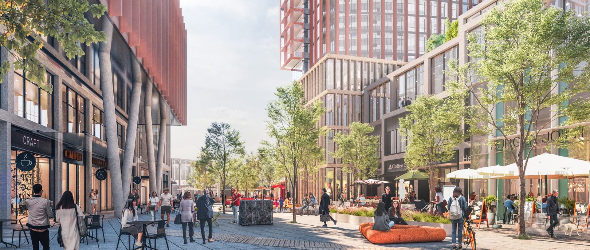 Golden Mile Shopping Centre Redevelopment in Toronto — rendering 4