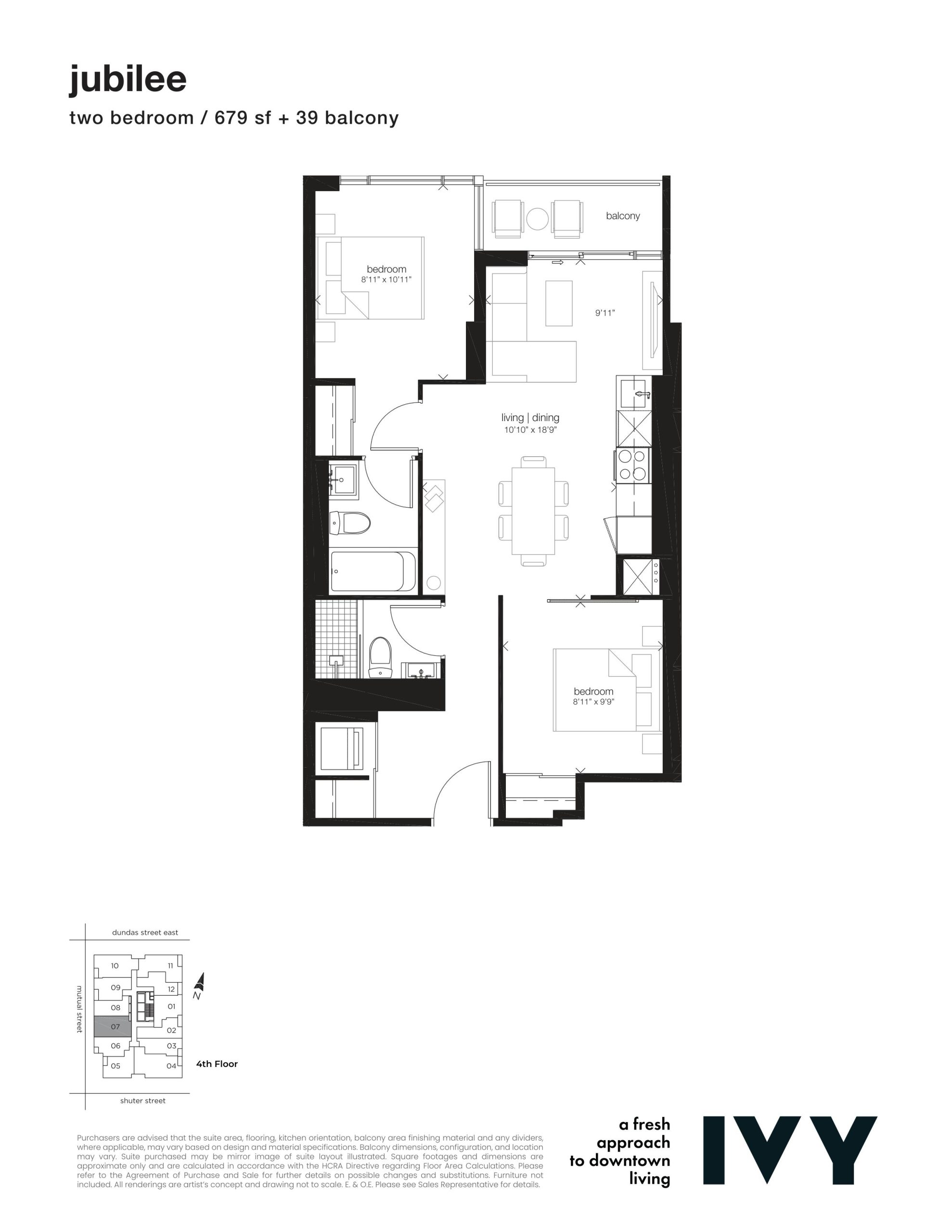 jubilee floor plan