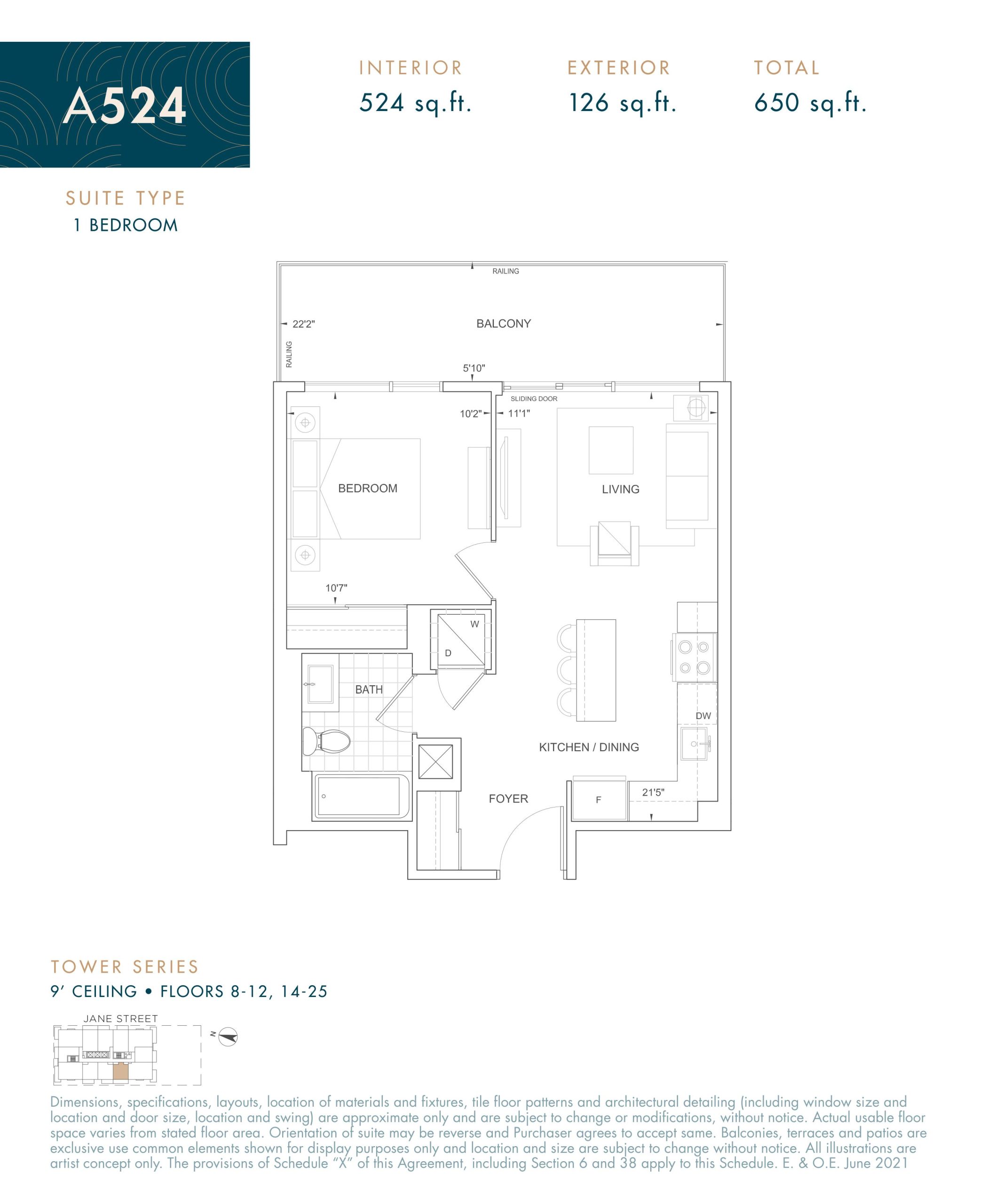 A524 floor plan