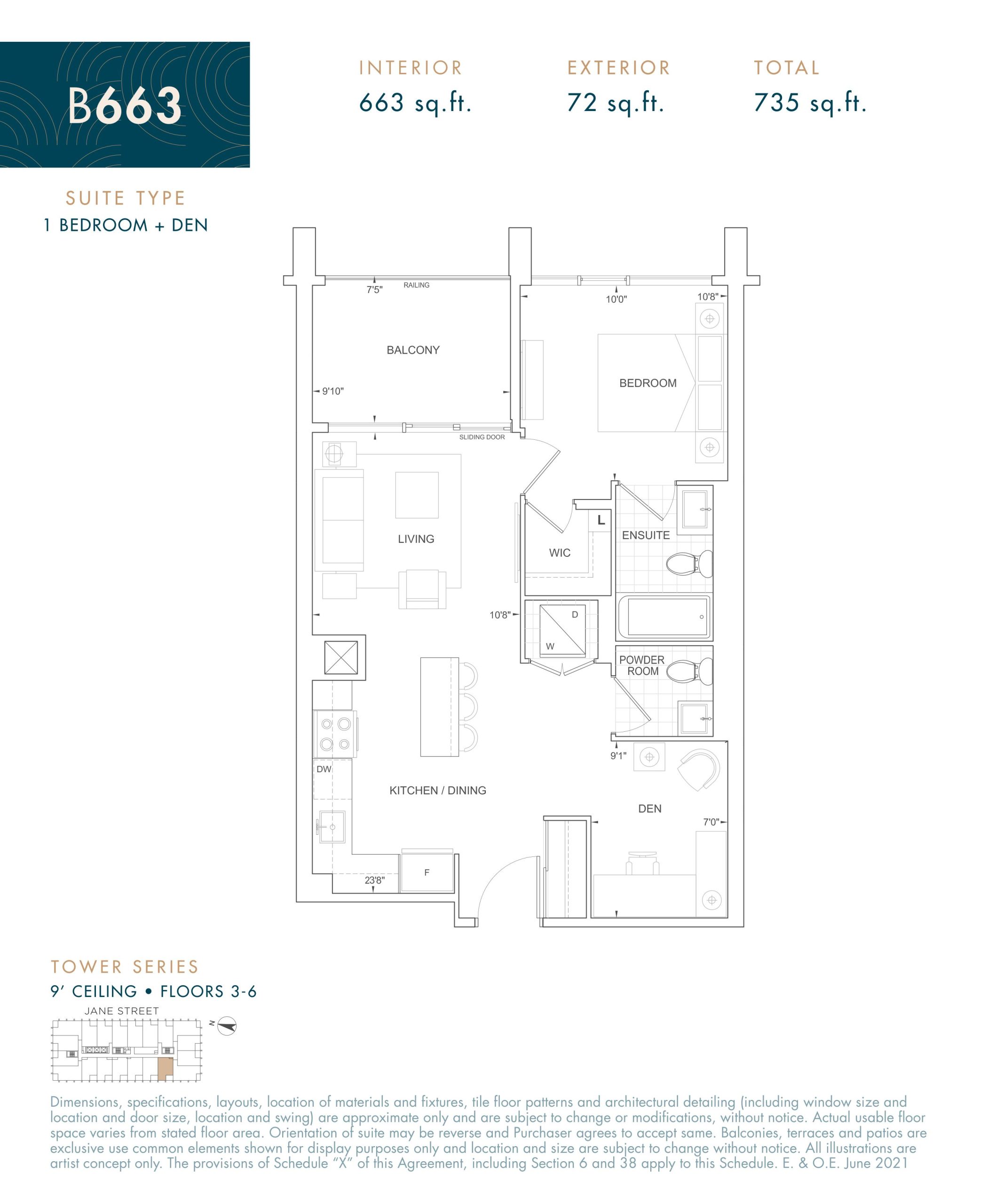 B663 floor plan