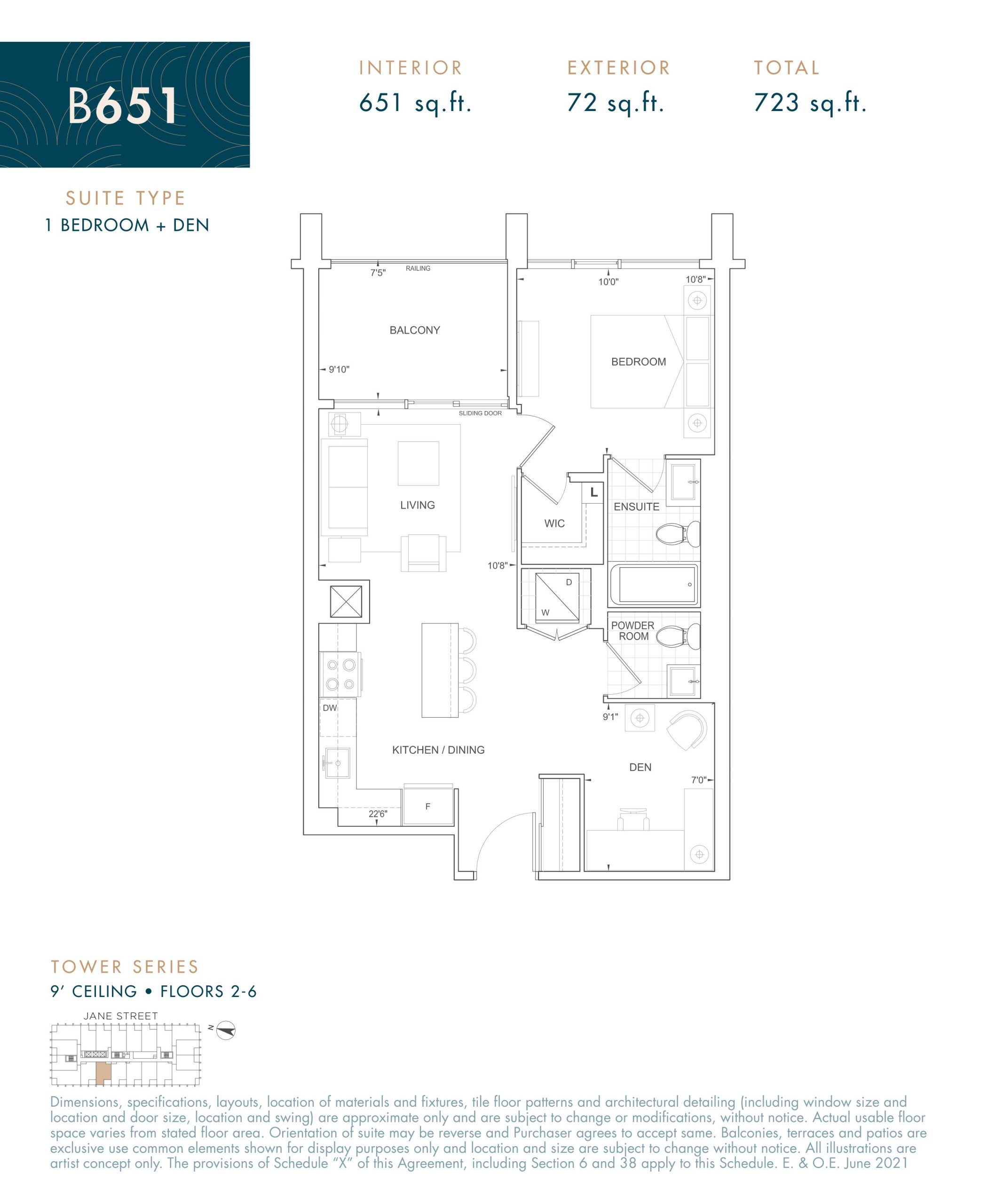 B651 floor plan