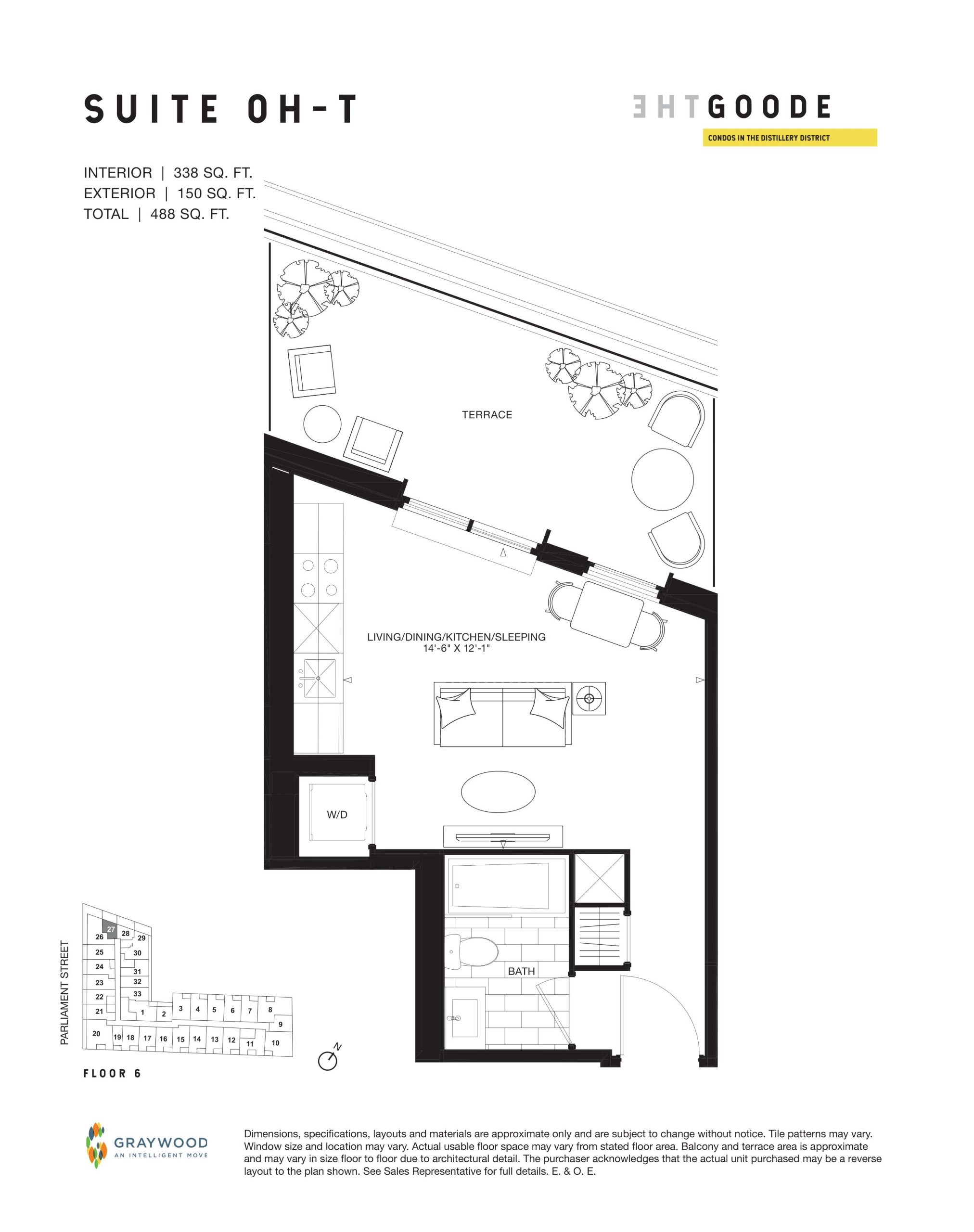 Suite 0H-T floor plan