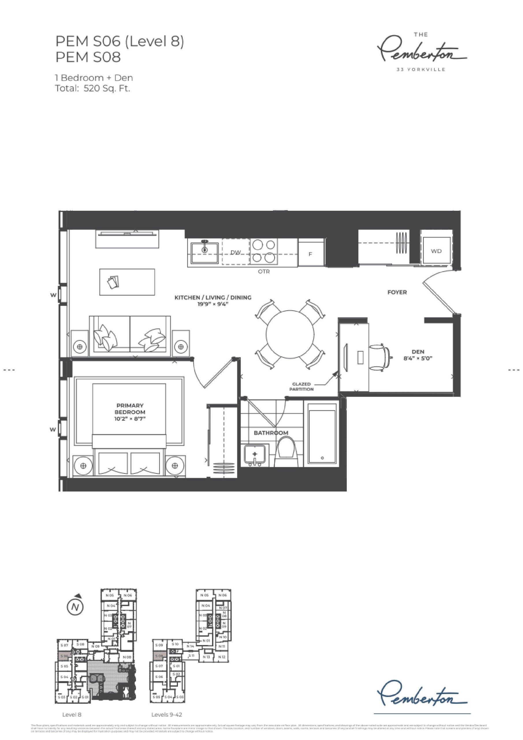 PEM S06 & PEM S08 floor plan