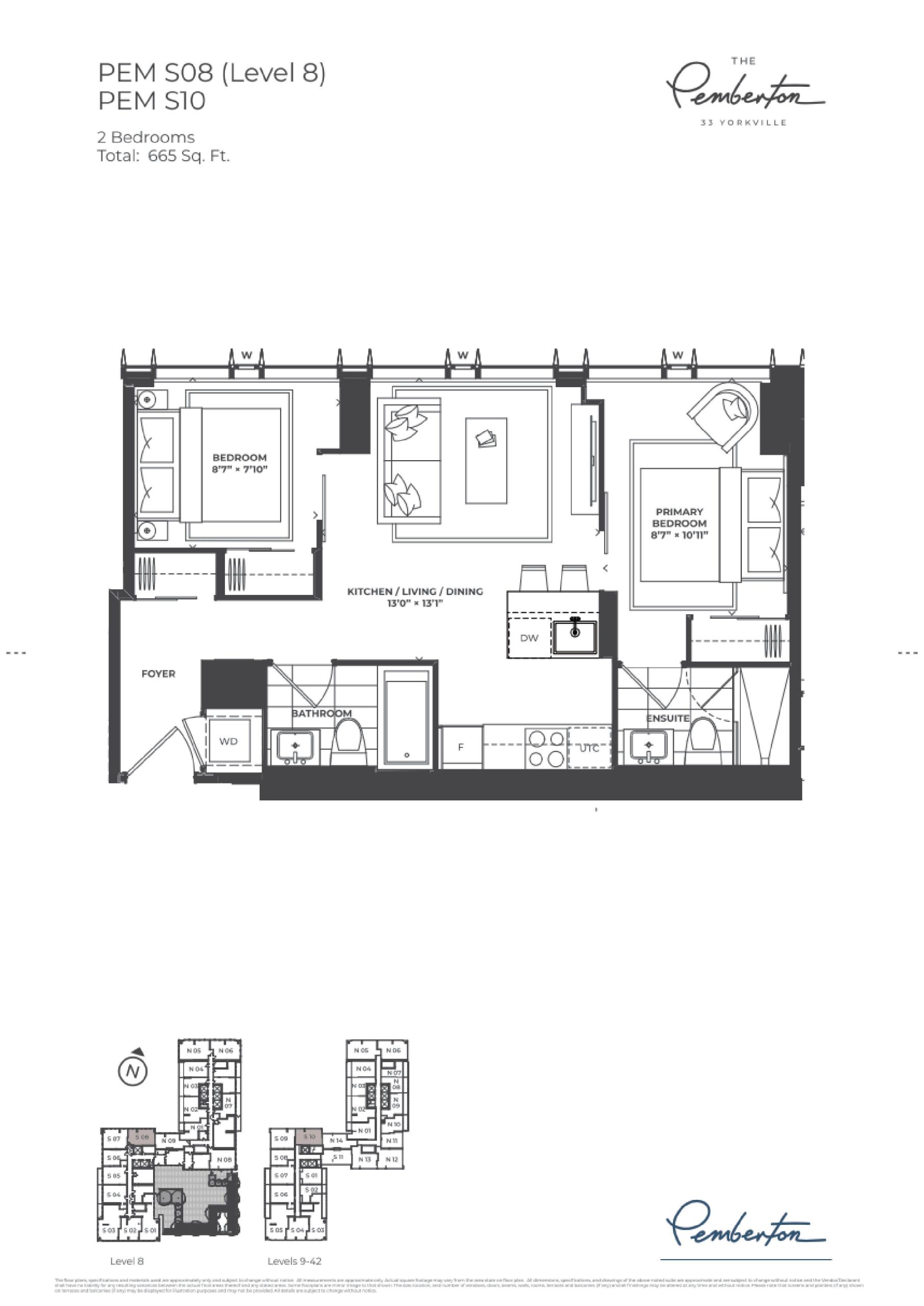 PEM S08 & S10 floor plan
