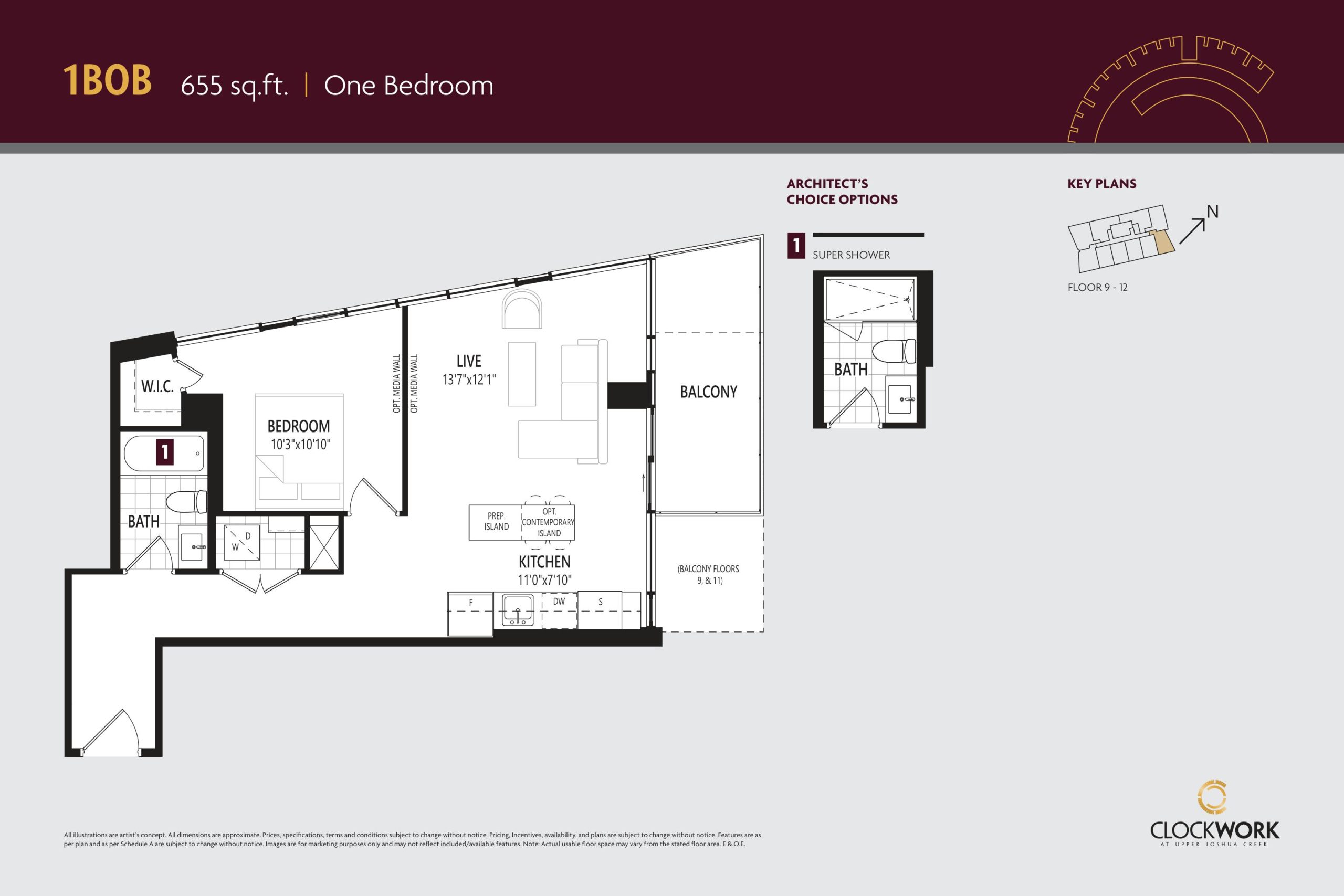 1B0B floor plan