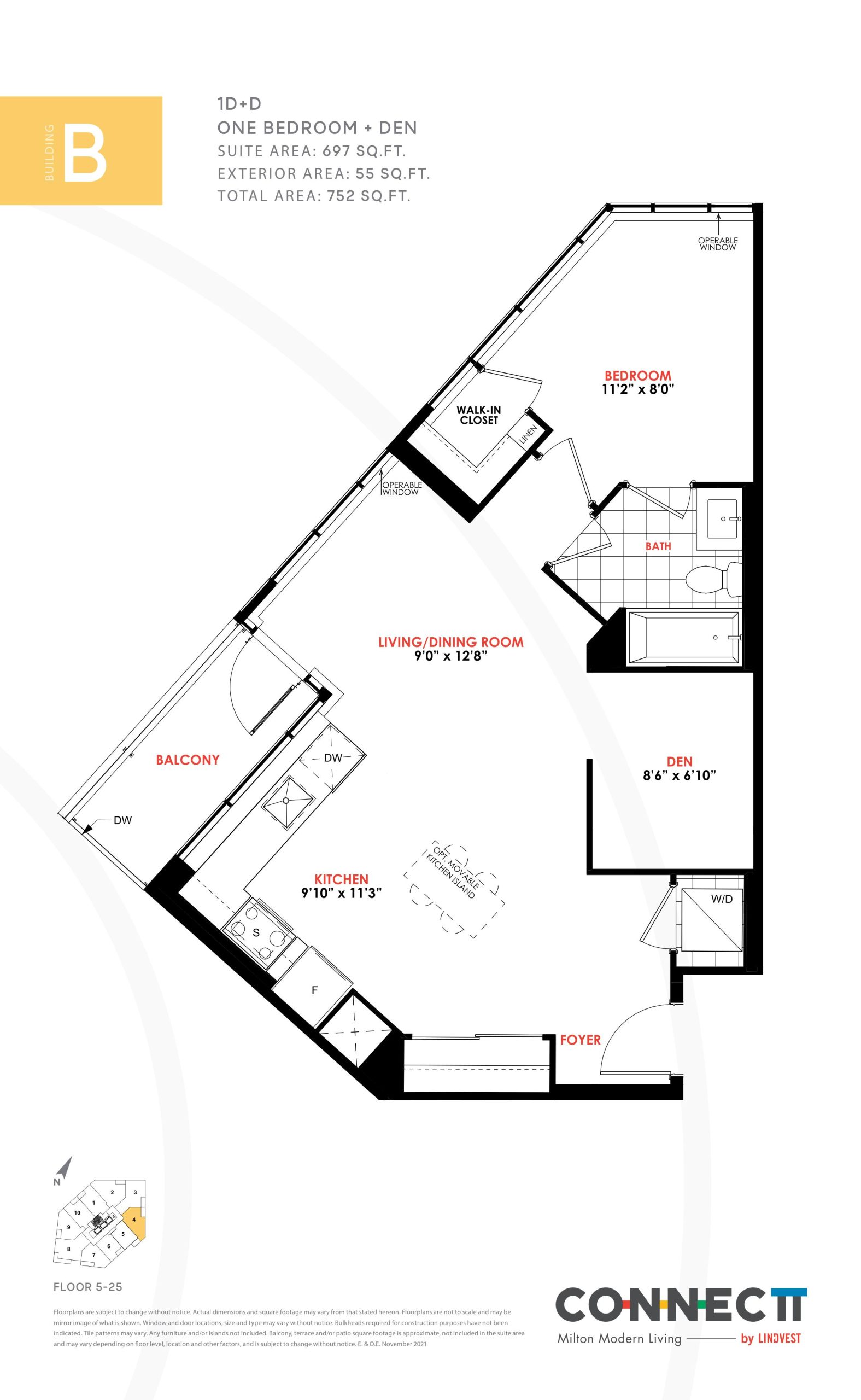 1D+D floor plan