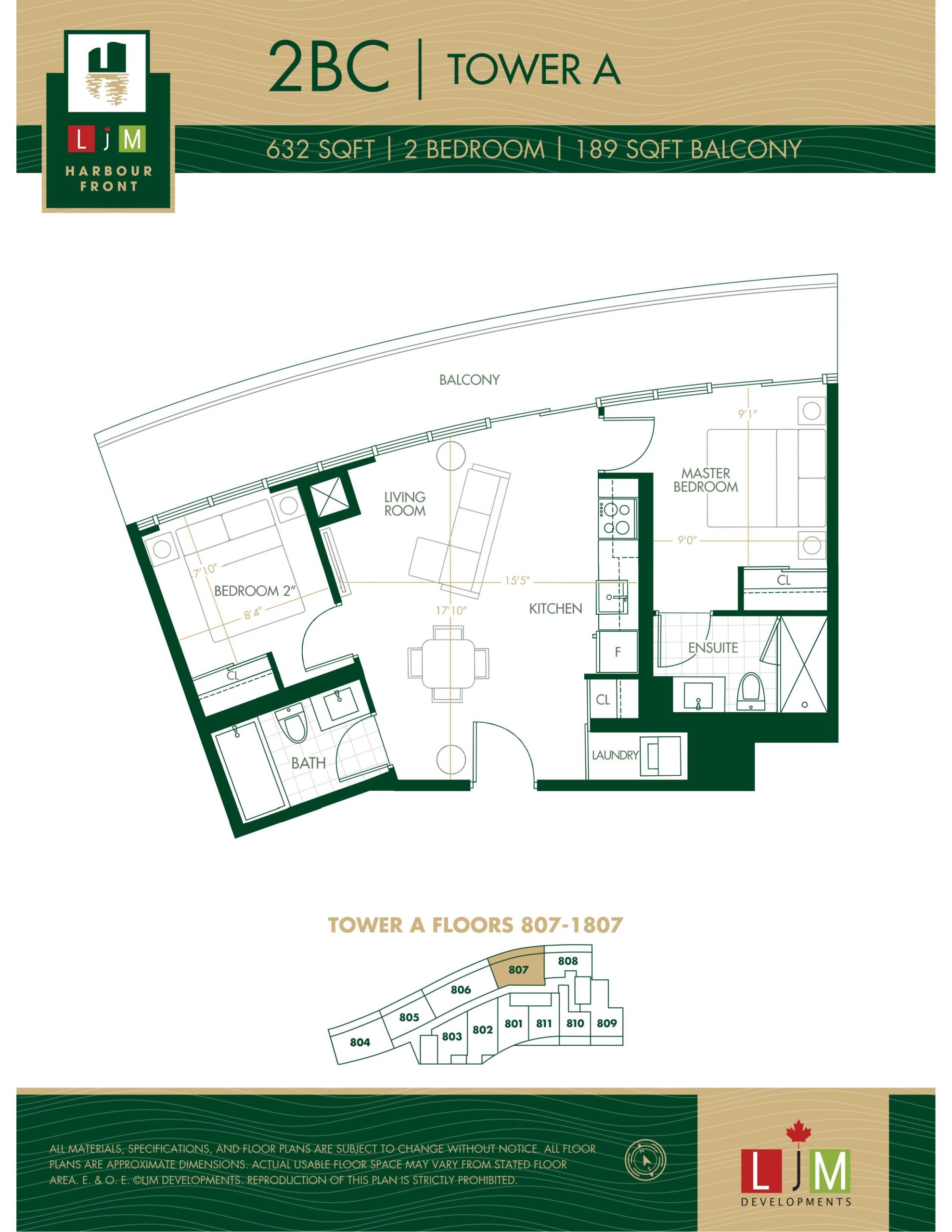 2BC - Tower A floor plan