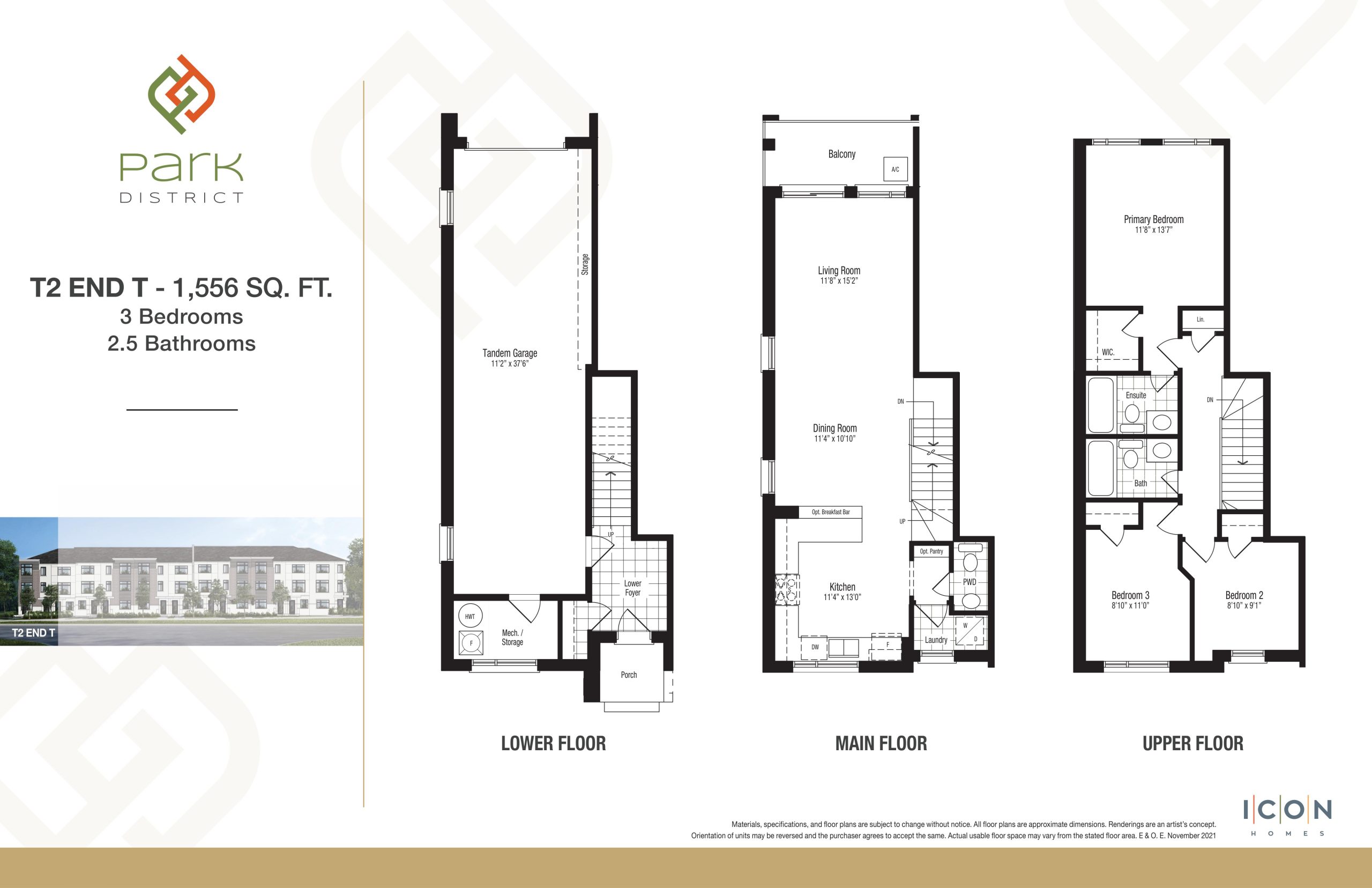 T2 End T - Timberland Collection floor plan