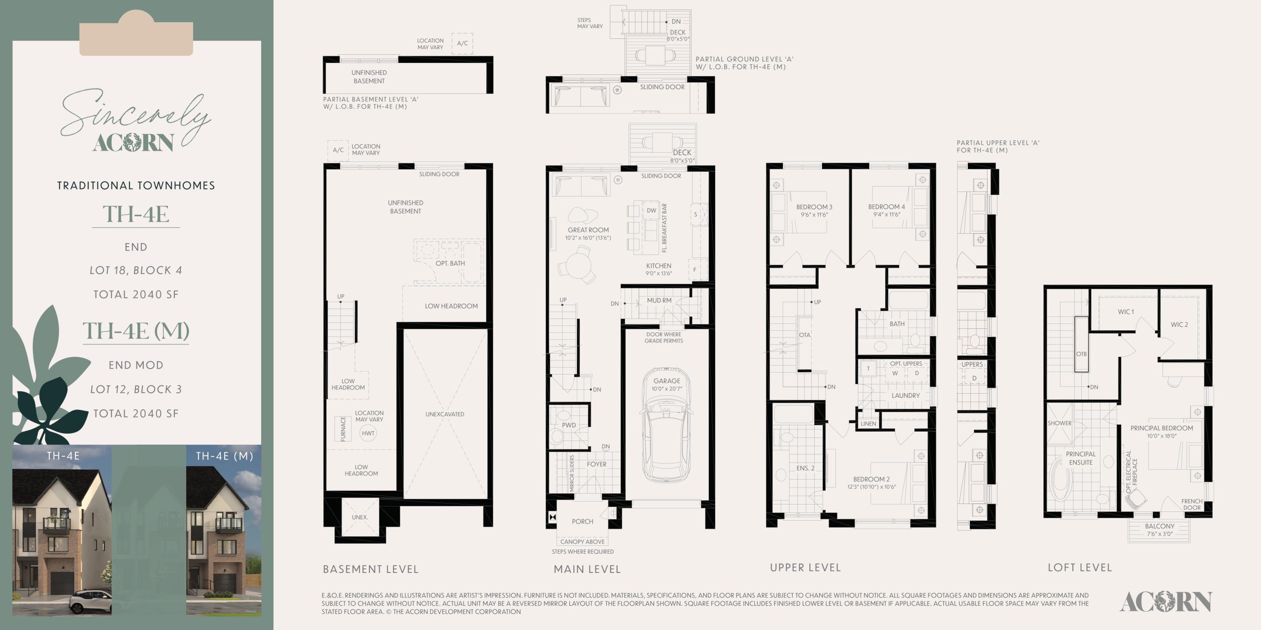 TH-4E / TH-4E (M) floor plan