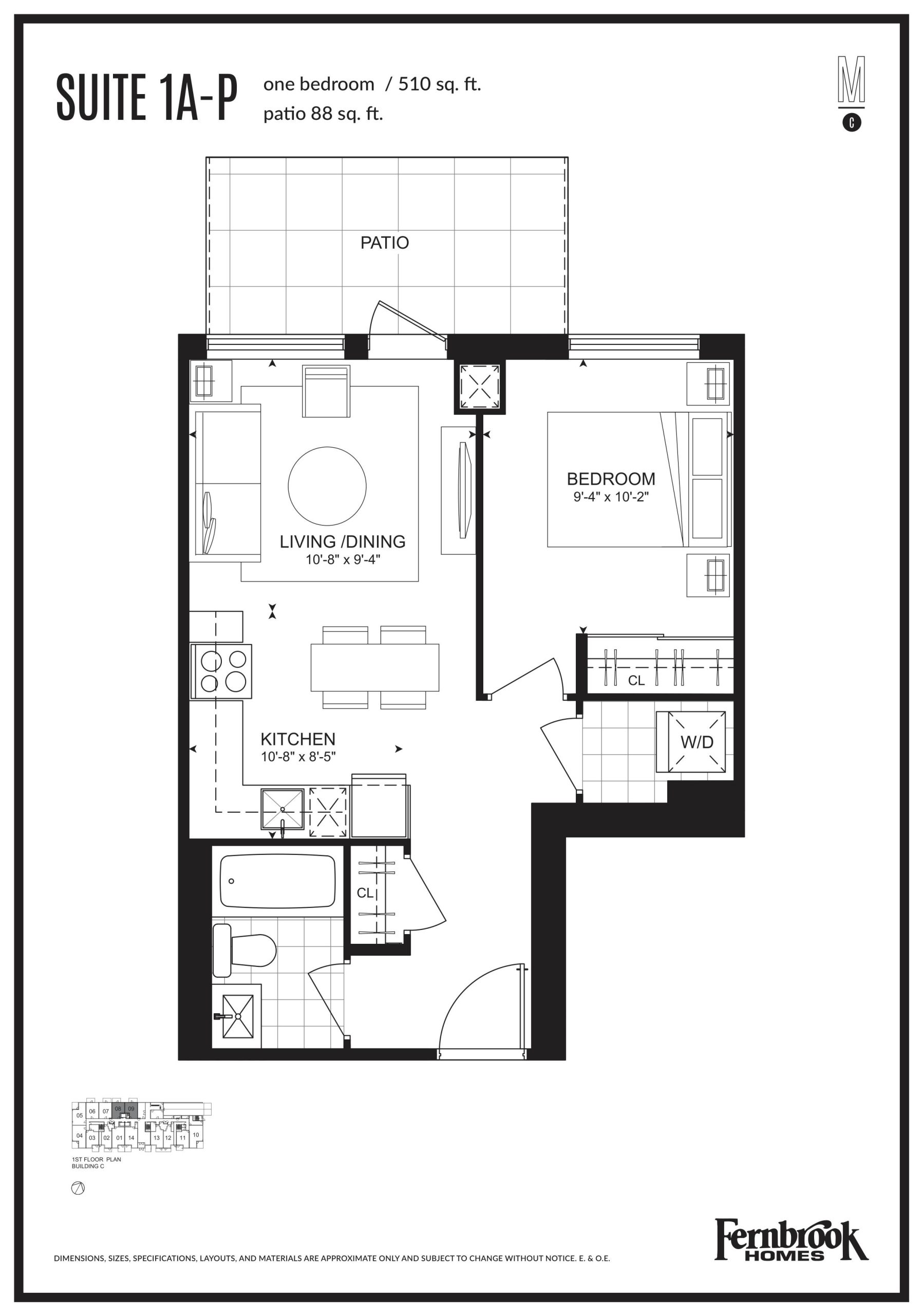 Suite 1A-P floor plan