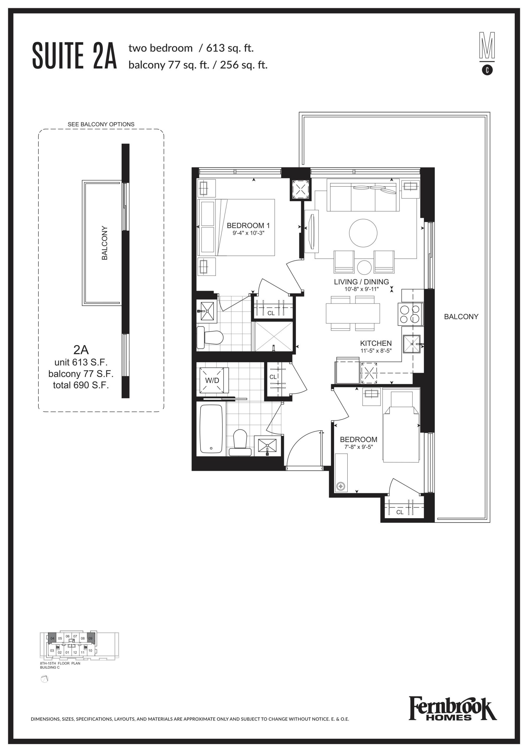 Suite 2A floor plan
