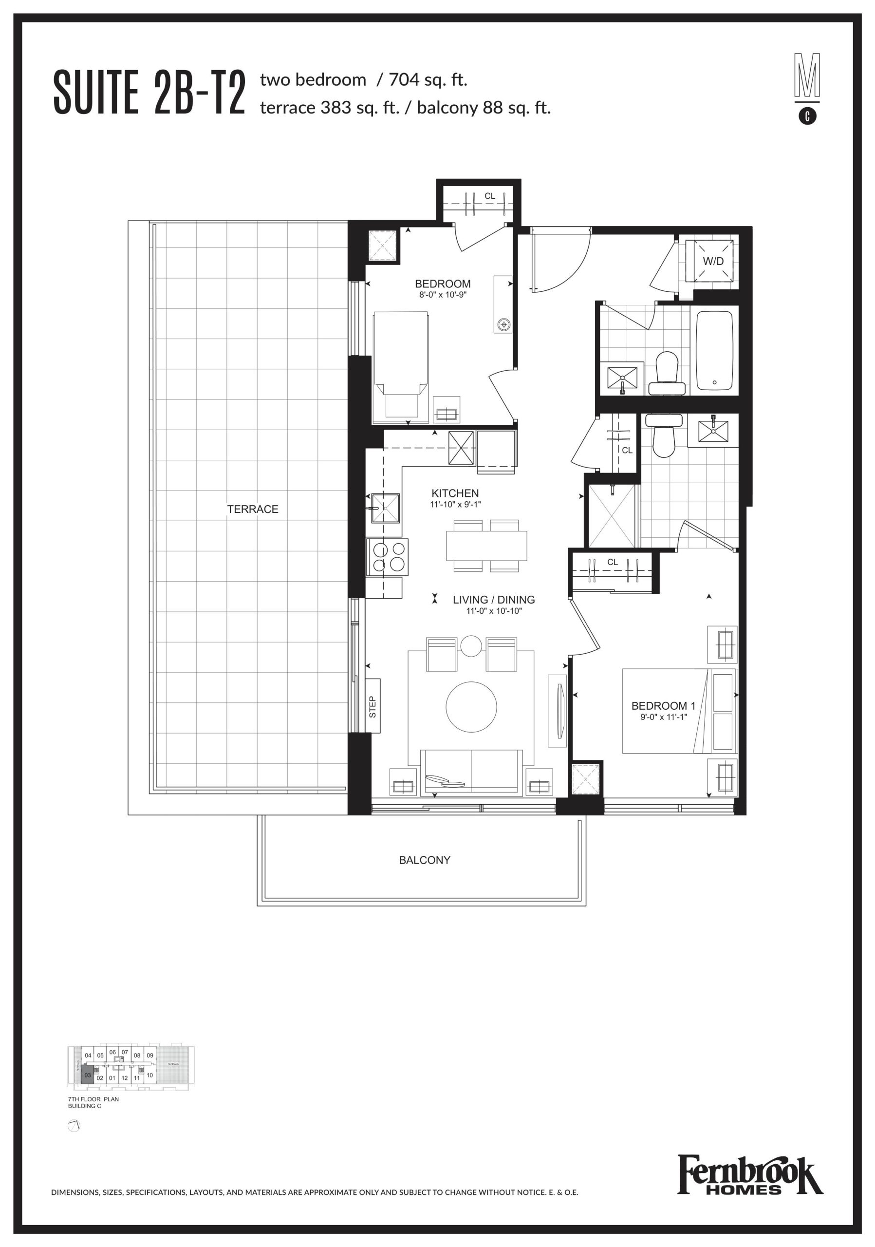Suite 2B-T2 floor plan