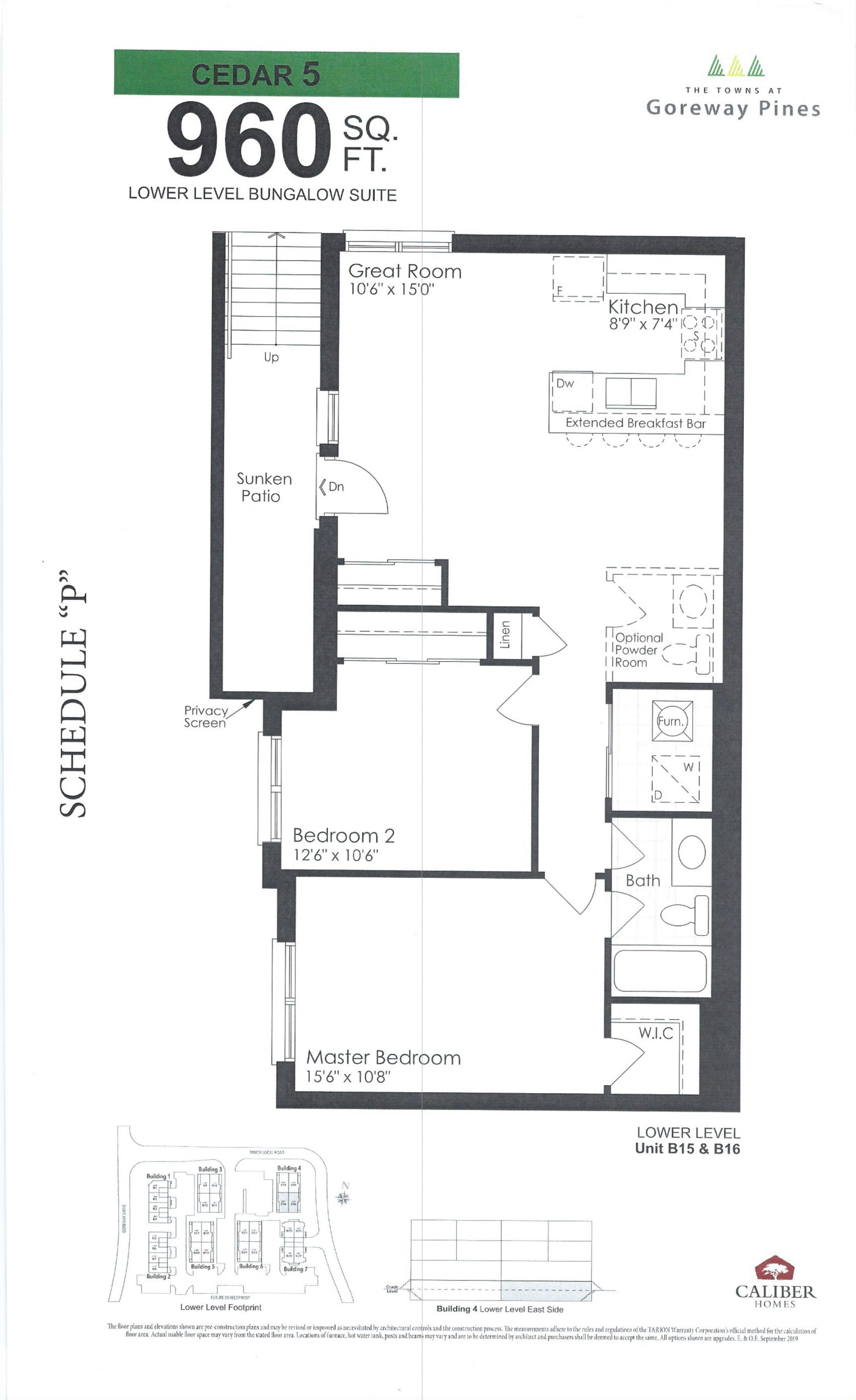 Cedar 5 floor plan