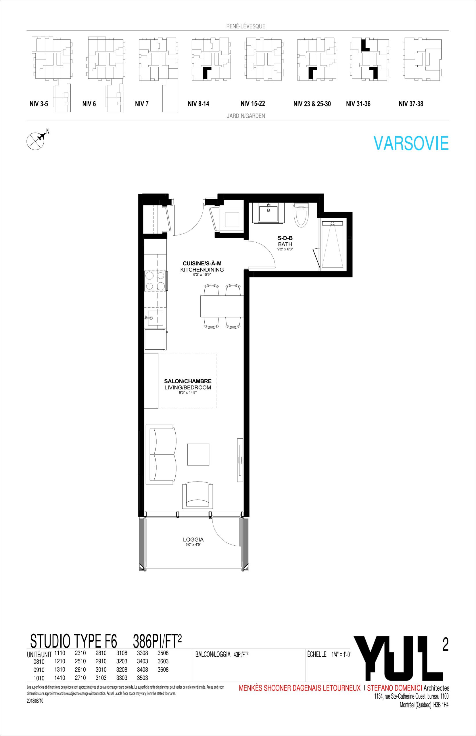 Varsovie floor plan