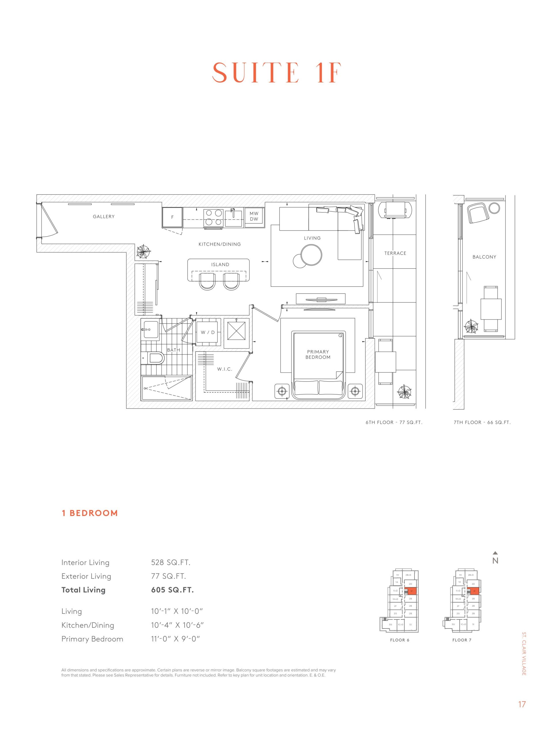 Suite 1F floor plan