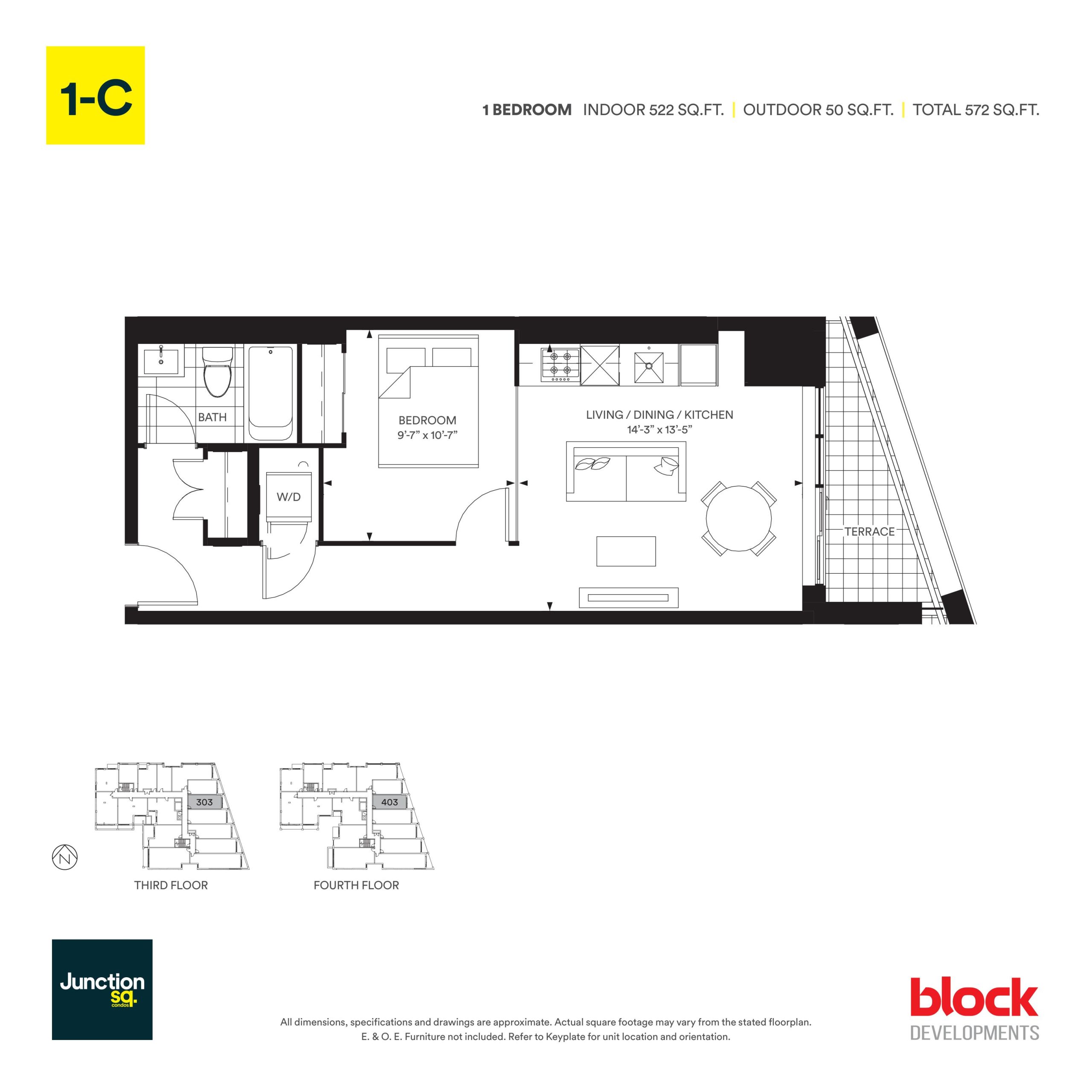 1-C floor plan