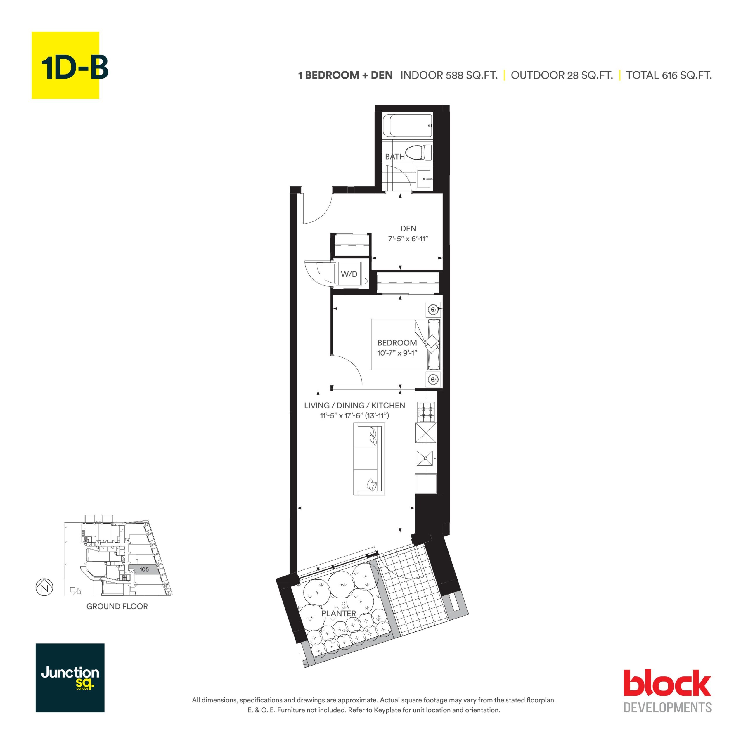 1D-B floor plan