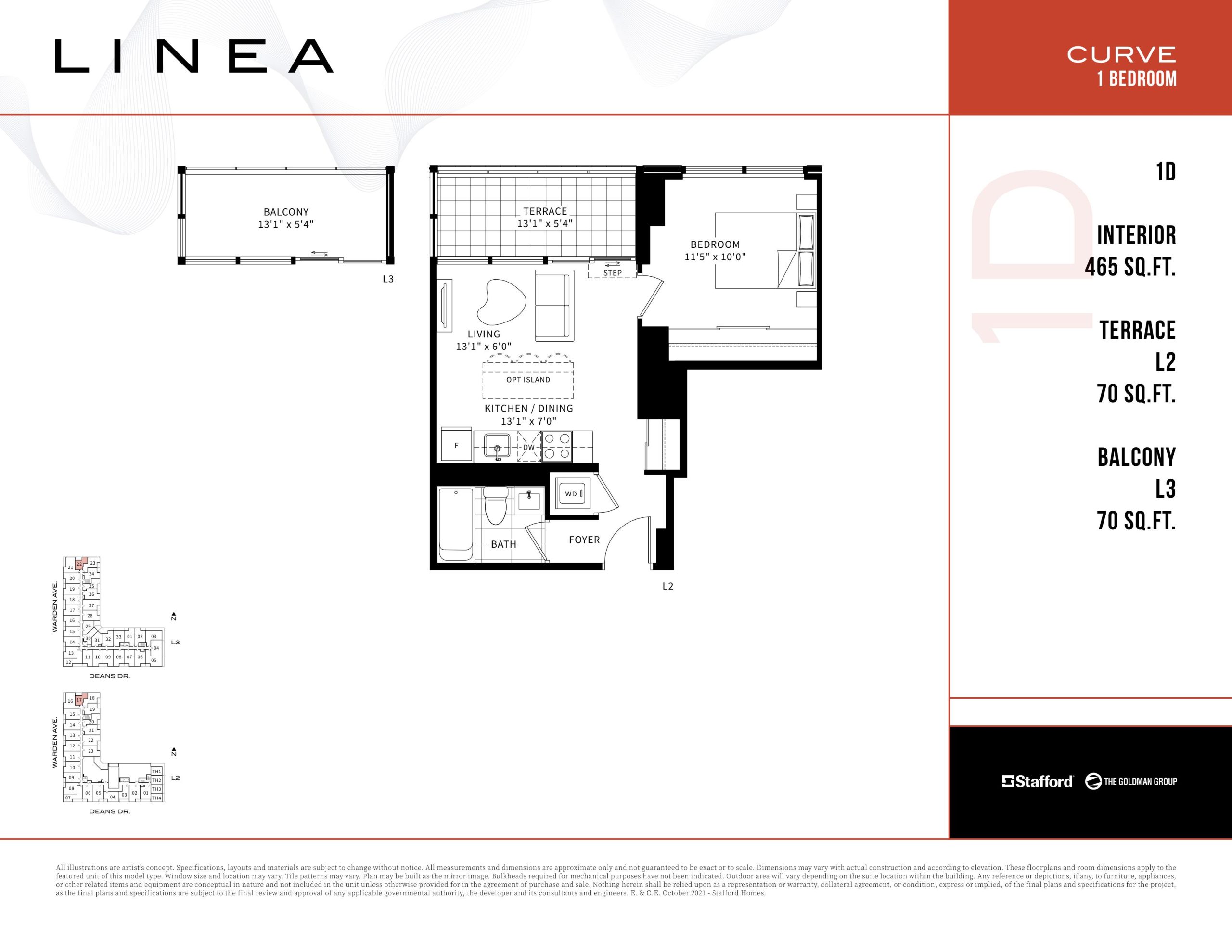 1D - Curve Collection floor plan