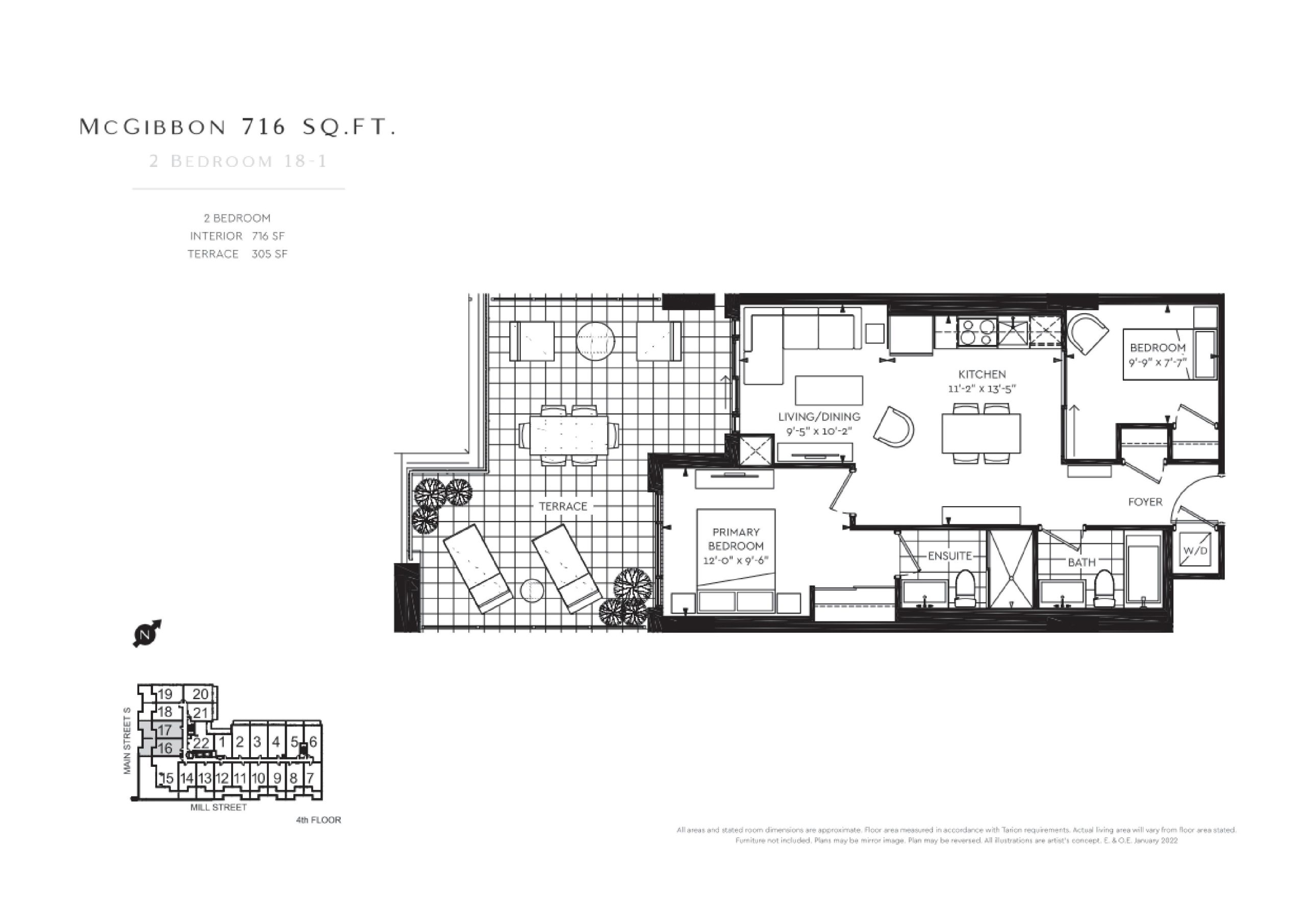 McGibbon 716 sq.ft. floor plan