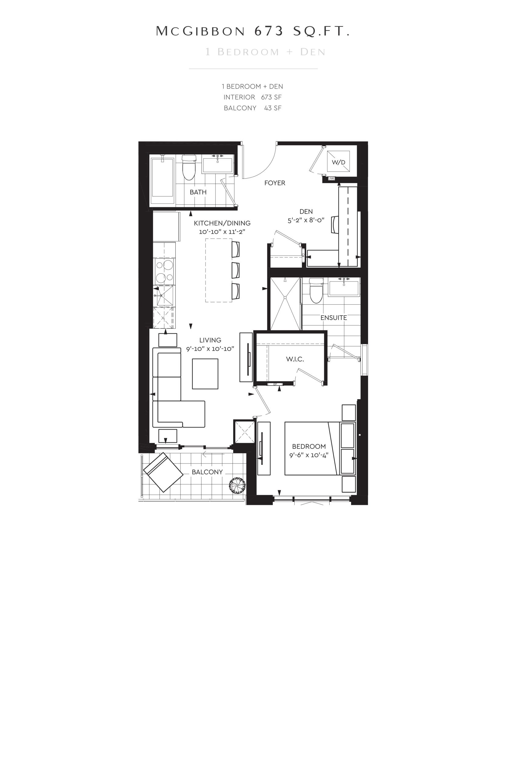 McGibbon 673 sq.ft. floor plan