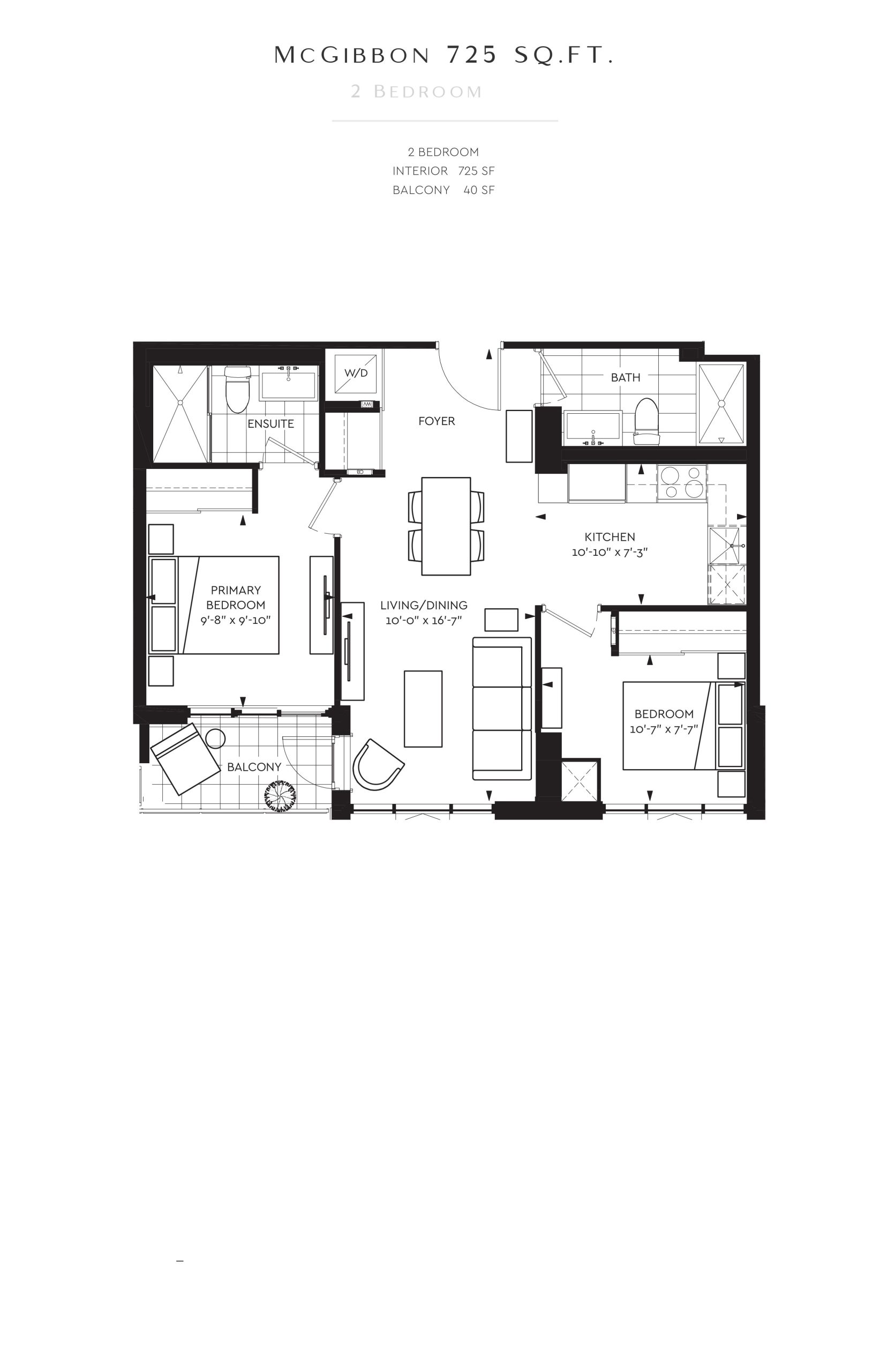 McGibbon 725 sq.ft. floor plan