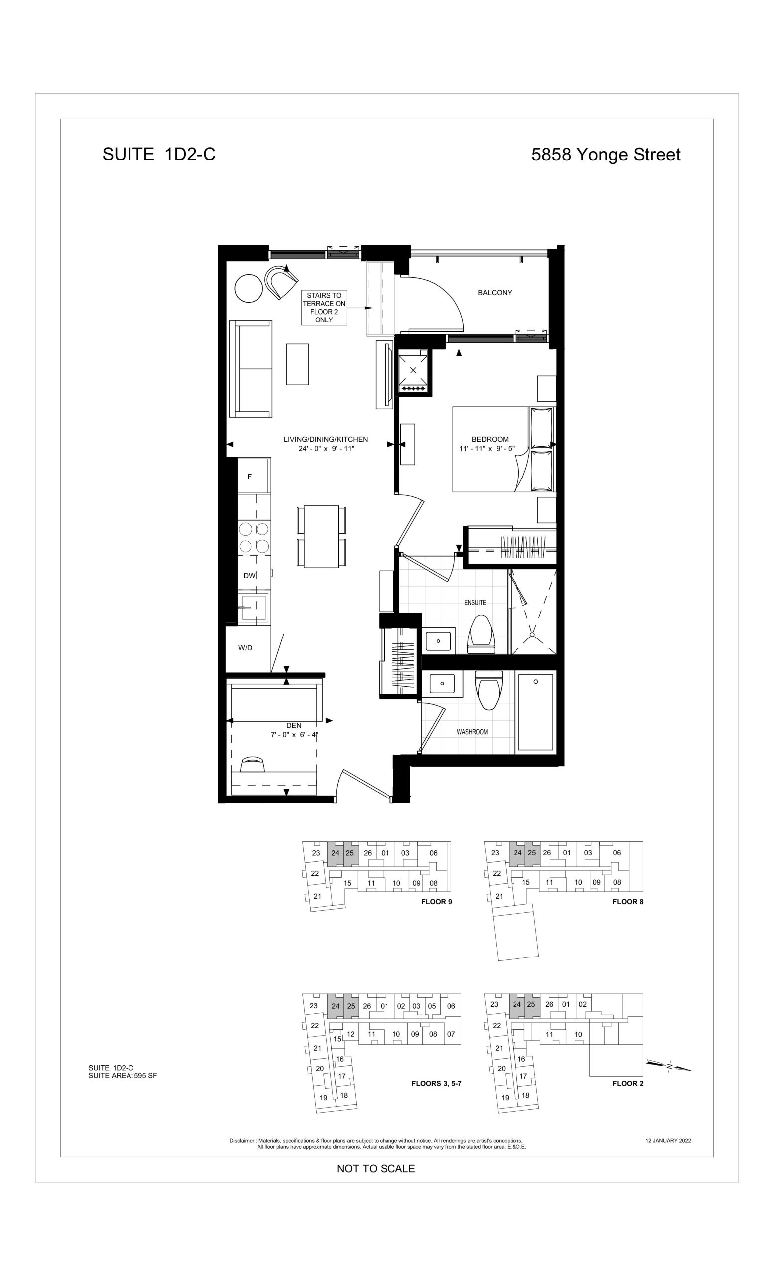Suite 1D2-C floor plan