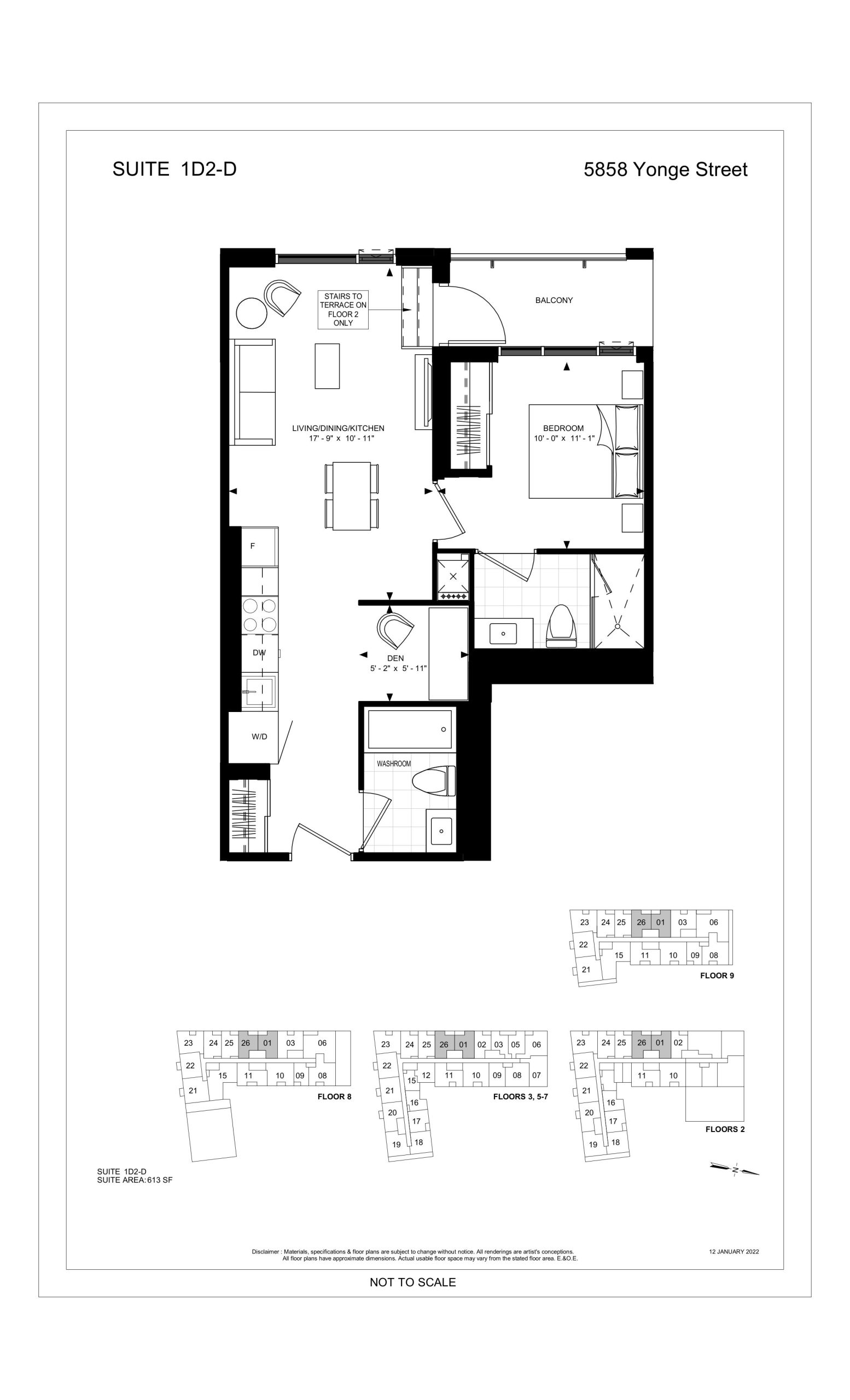 Suite 1D2-D floor plan