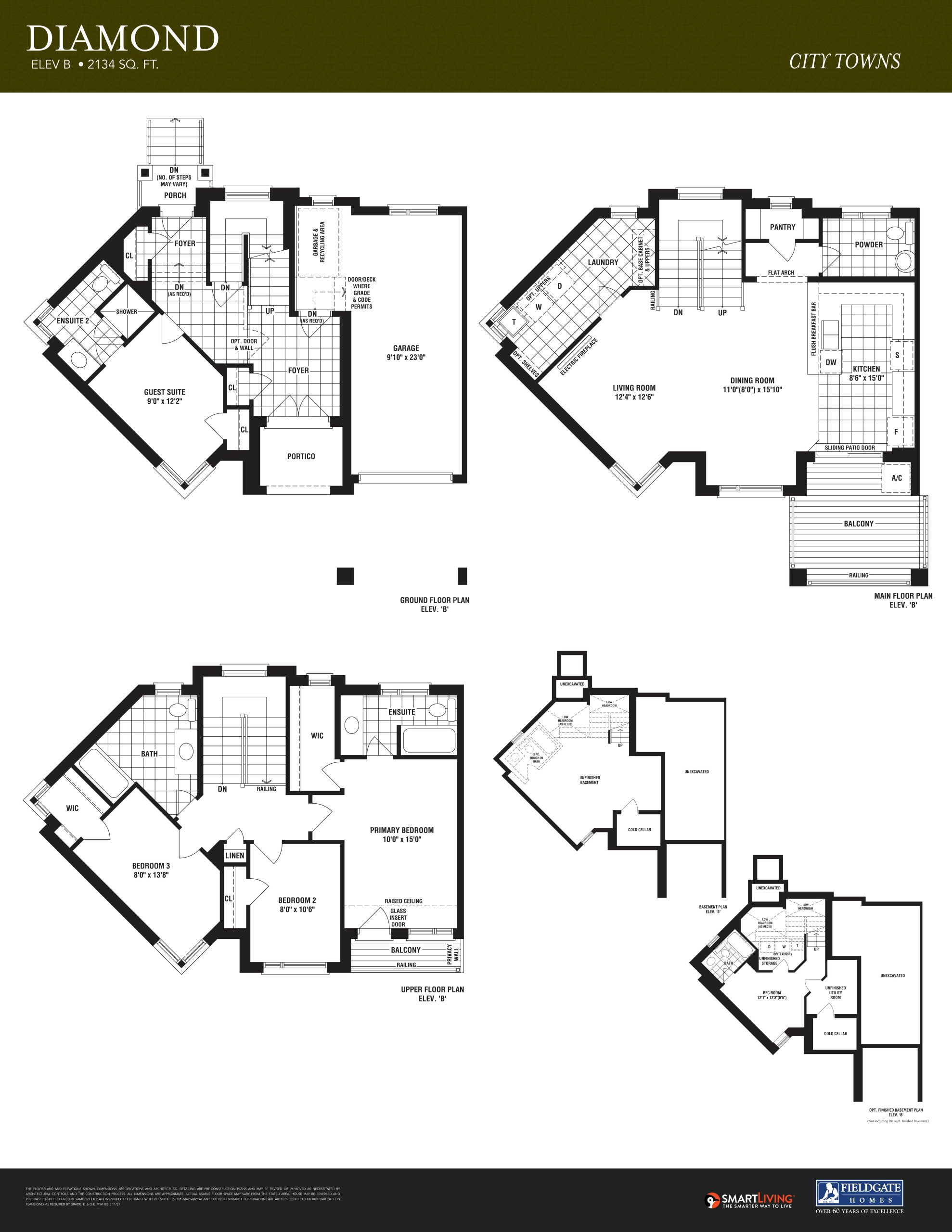 Diamond floor plan