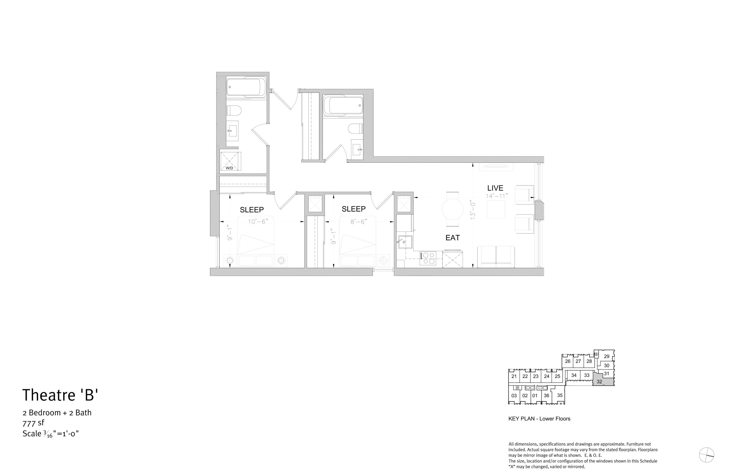 Theatre 'B' floor plan