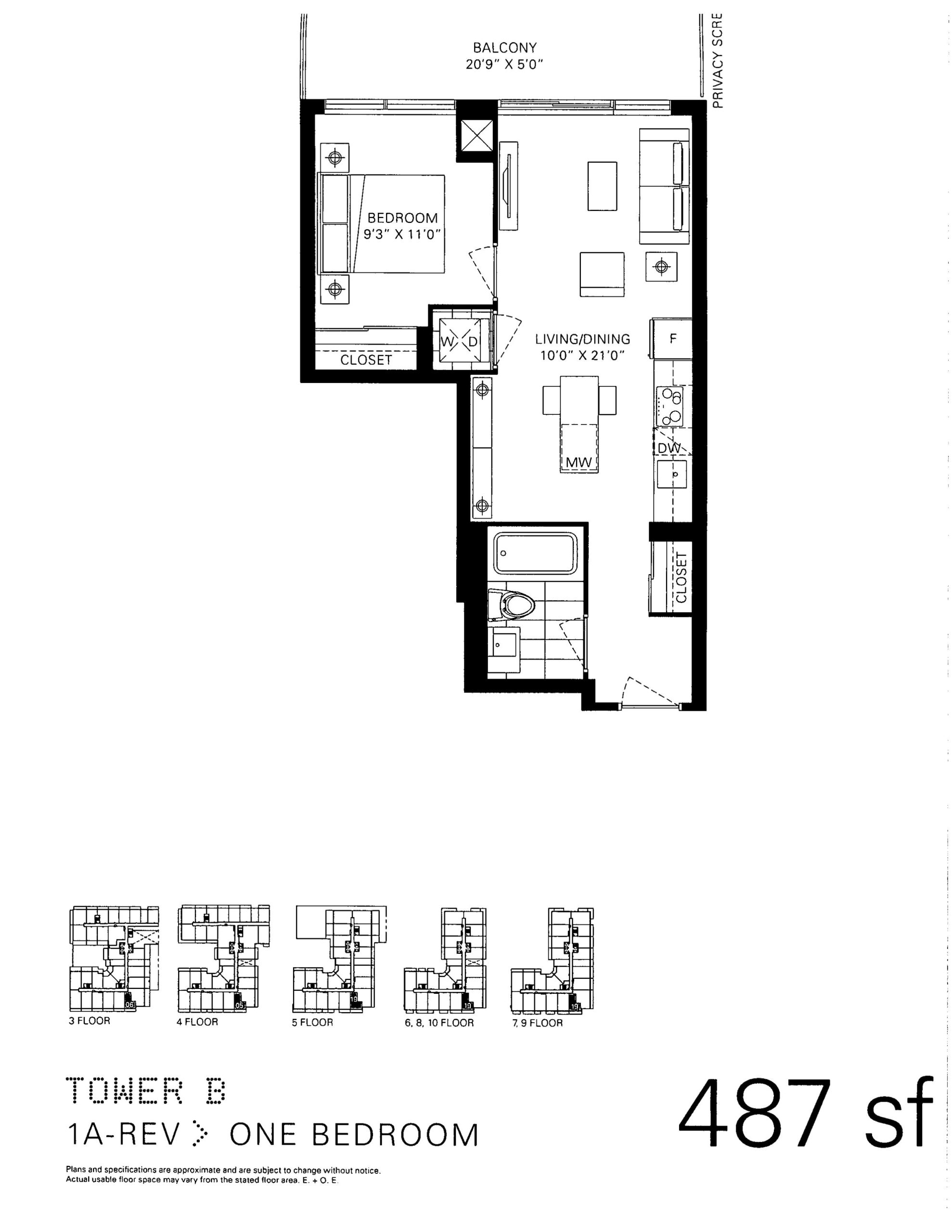 1A-Rev - Tower B floor plan