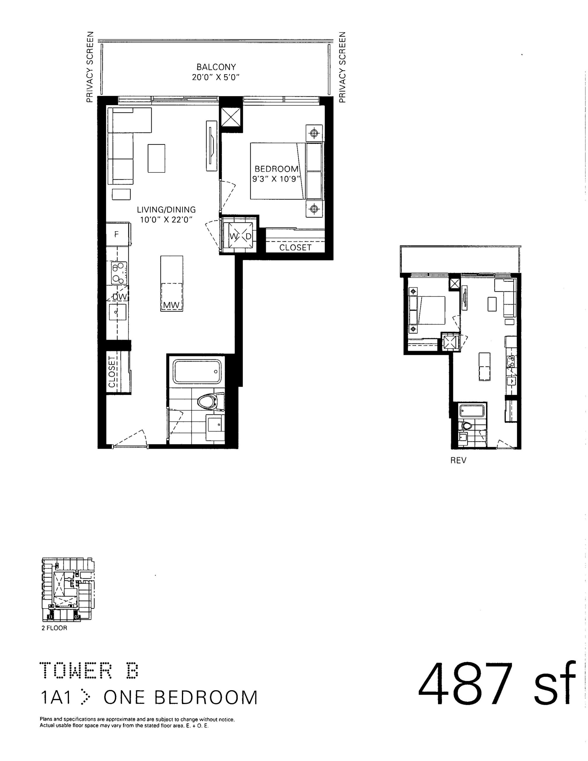 1A1 - Tower B floor plan