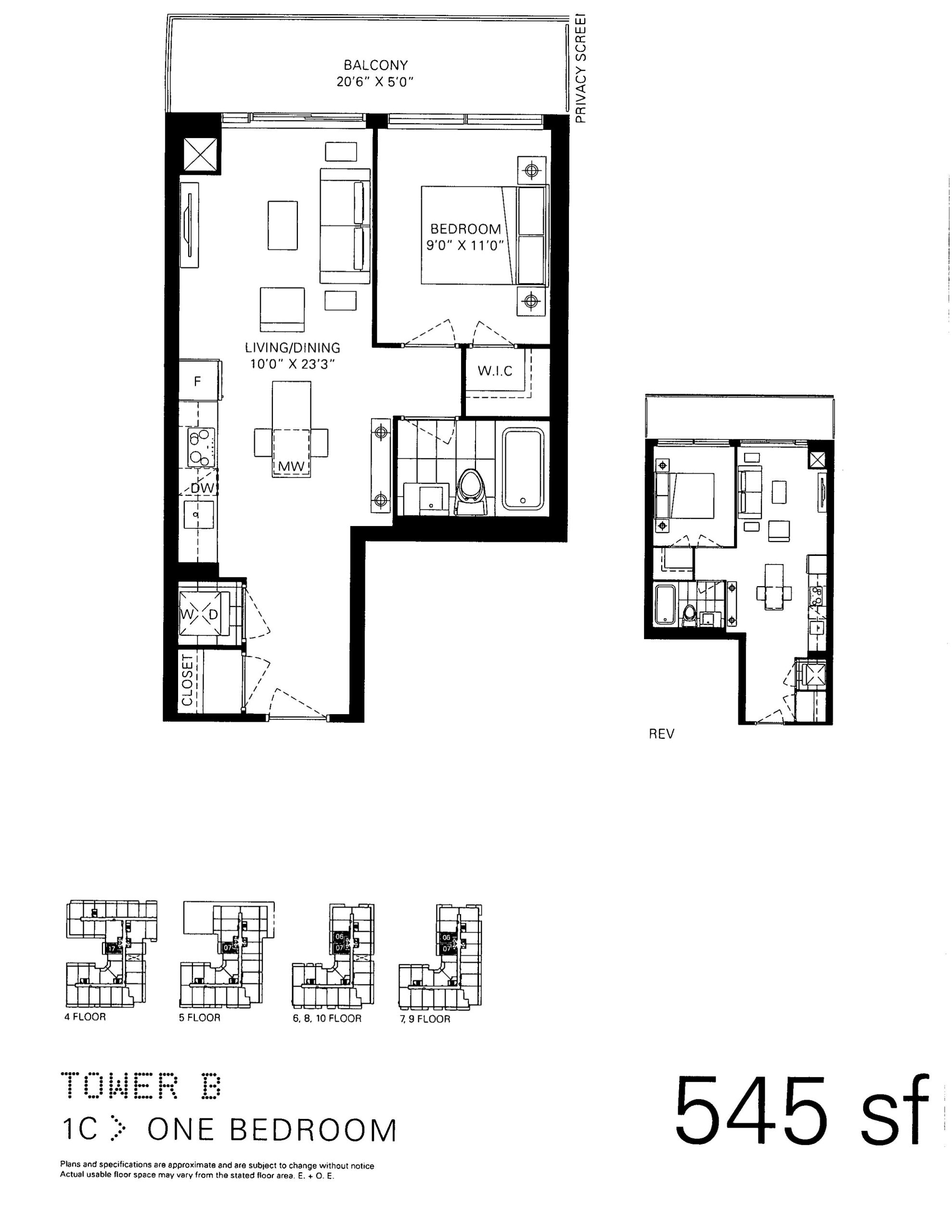 1C - Tower B floor plan