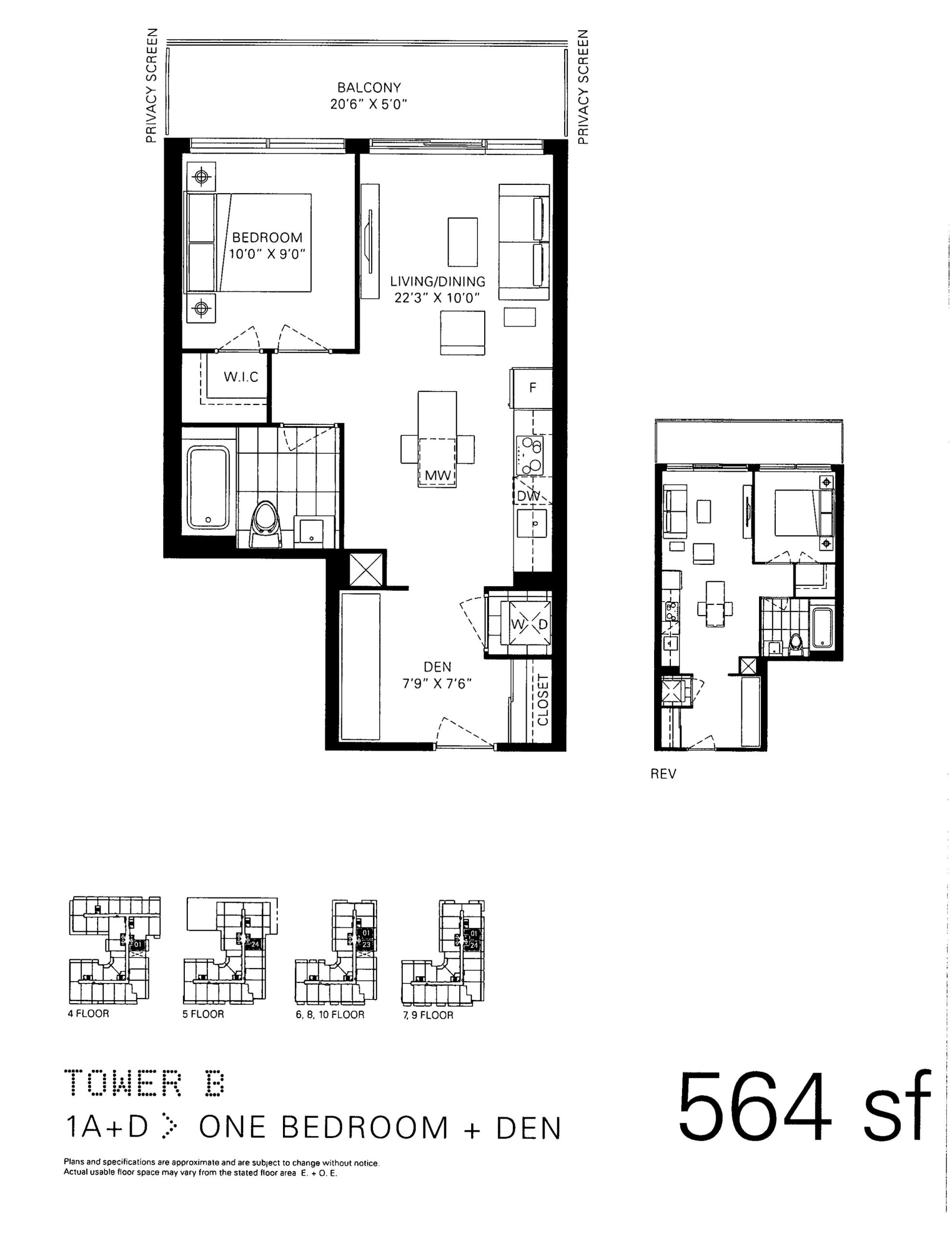 1A+D - Tower B floor plan