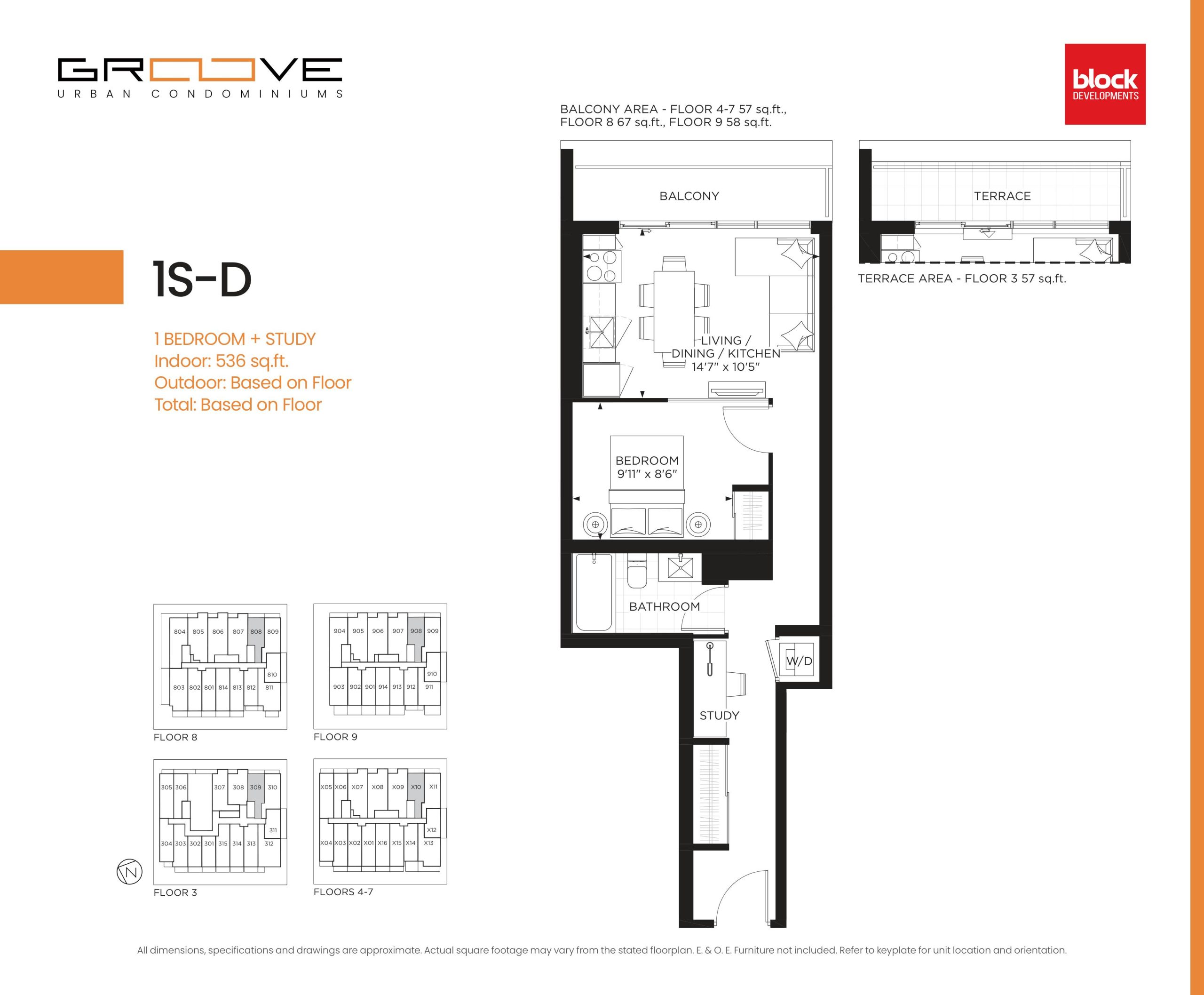 1S-D floor plan