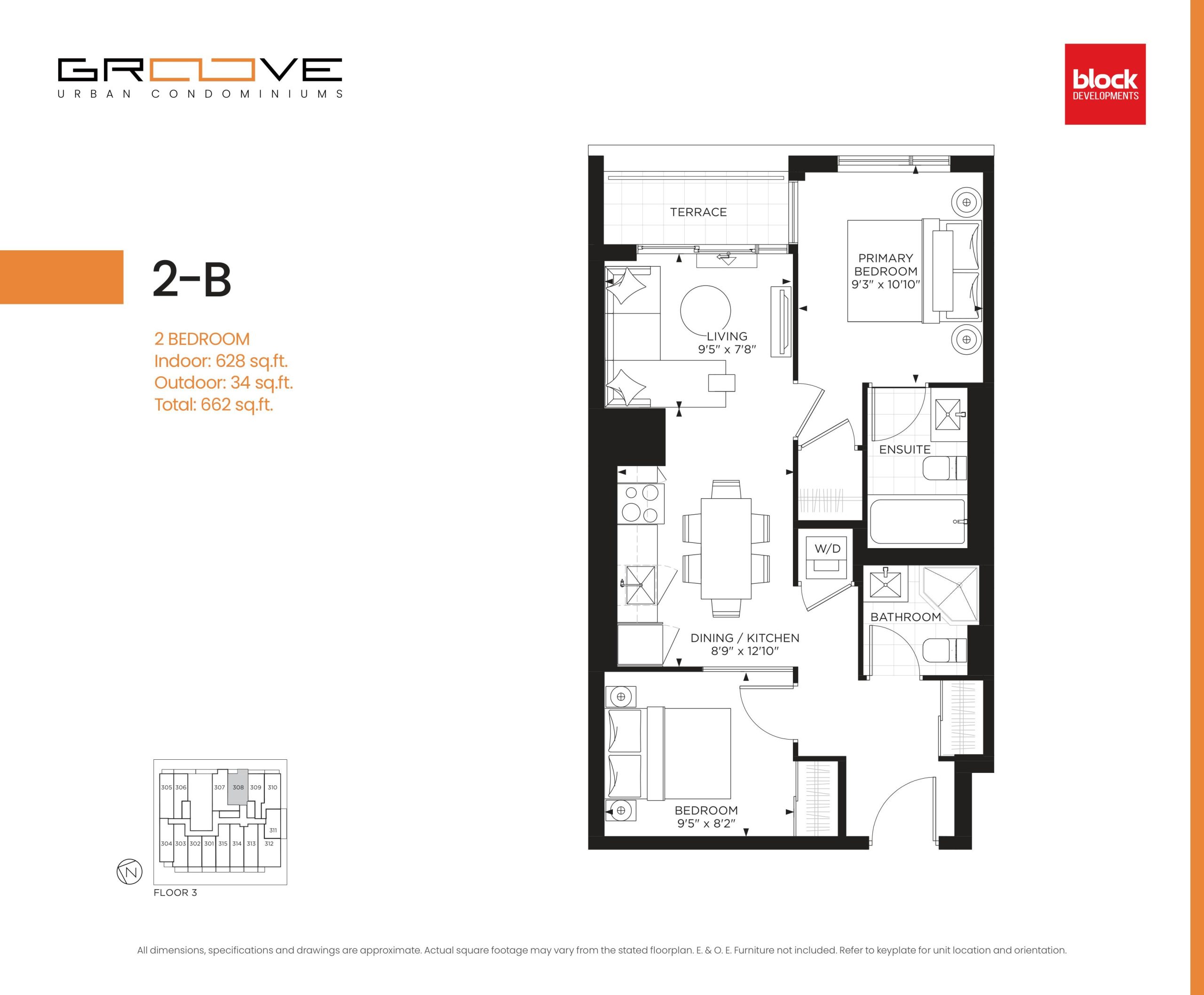 2-B floor plan