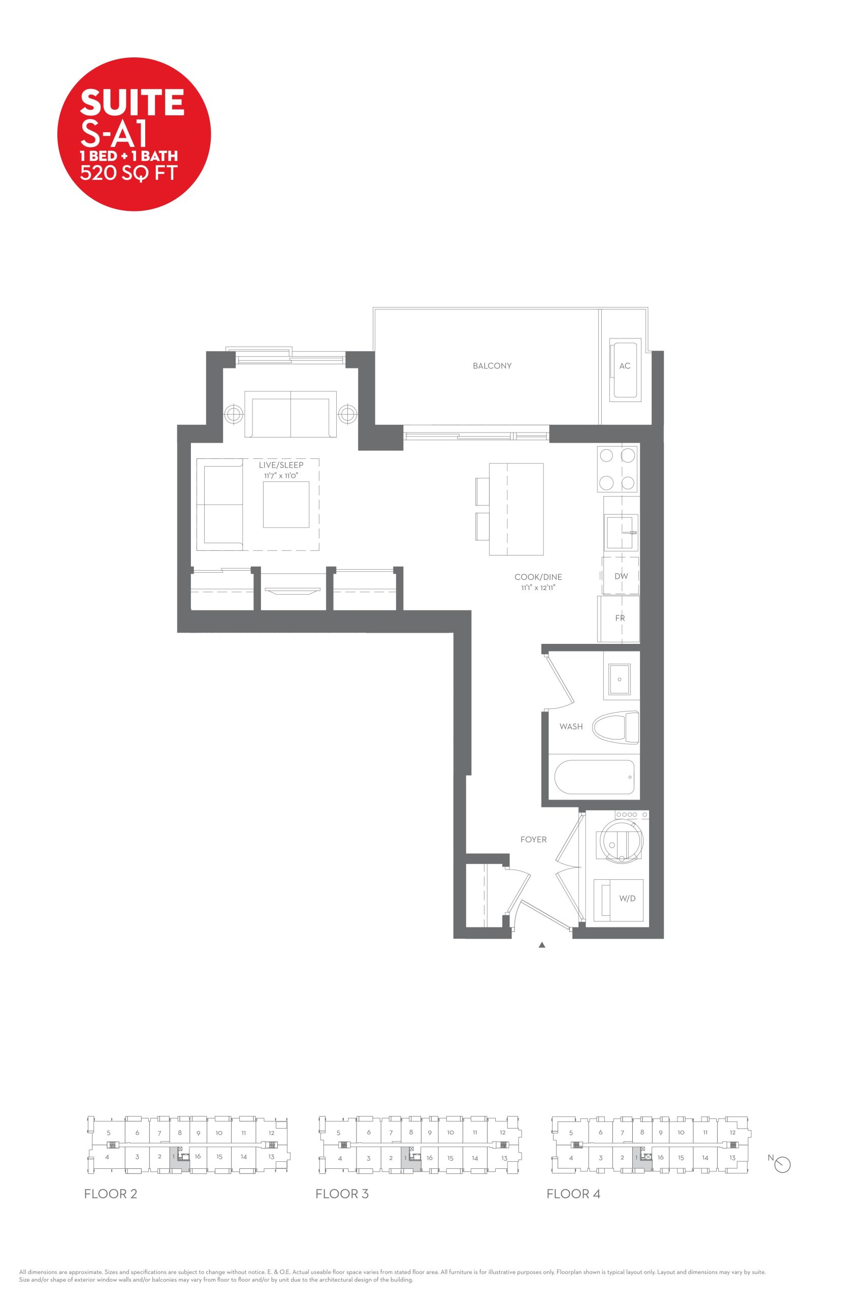Suite S-A1 floor plan