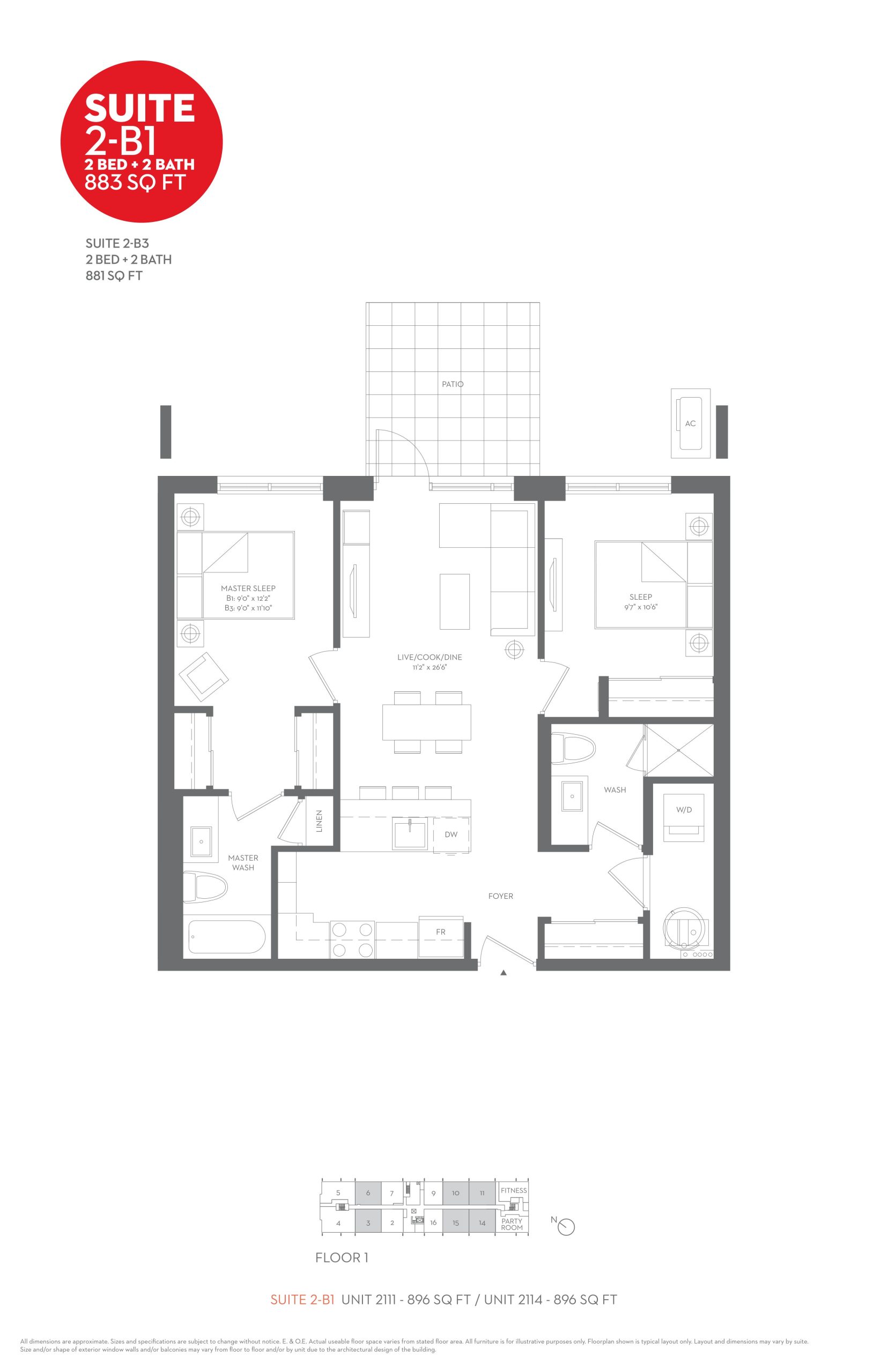 Suite 2-B1 floor plan