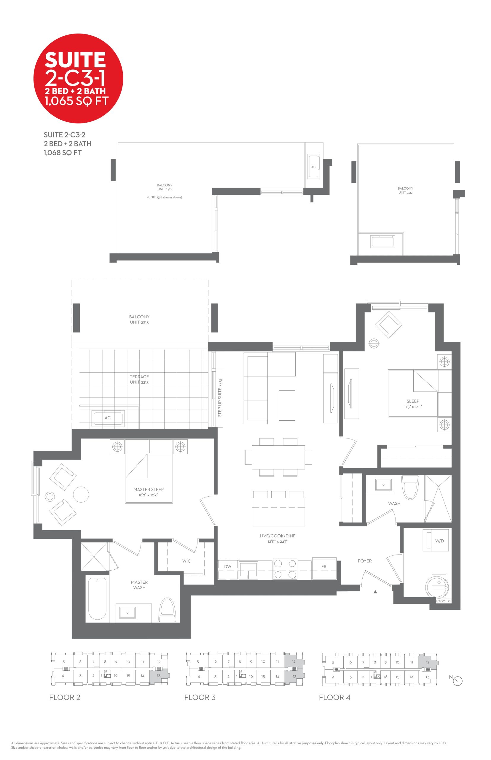 Suite 2-C3-1 floor plan